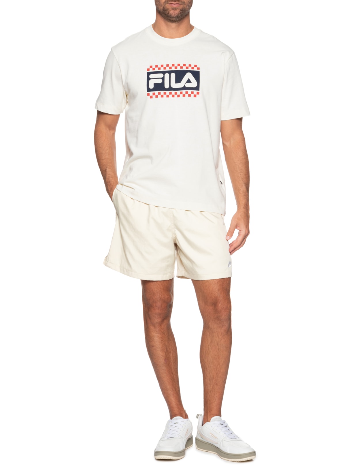 Camiseta Masculina Comfort Gt Off White Fila