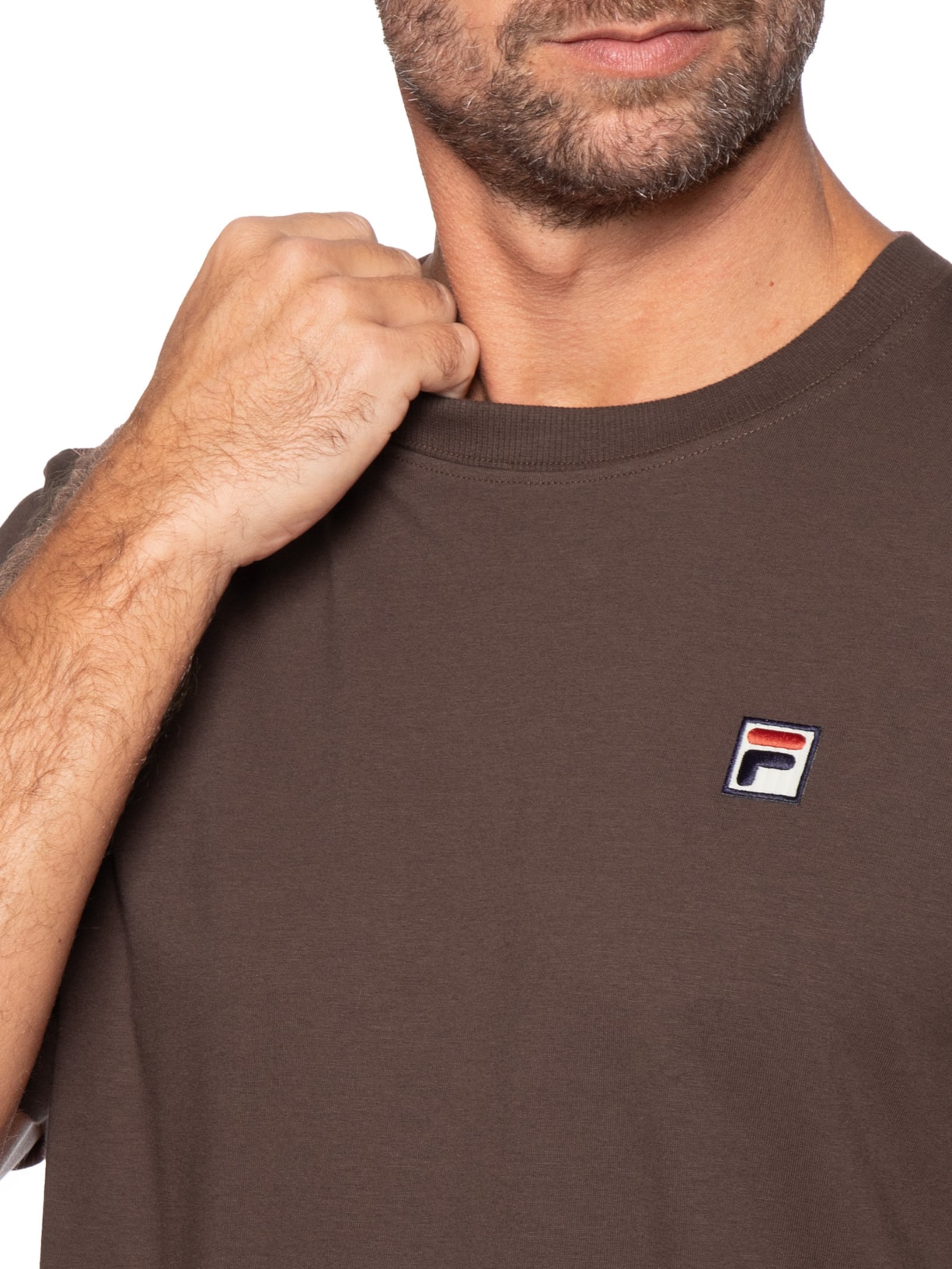 Camiseta Masculina Comfort Piemonte Graphic Marrom Fila