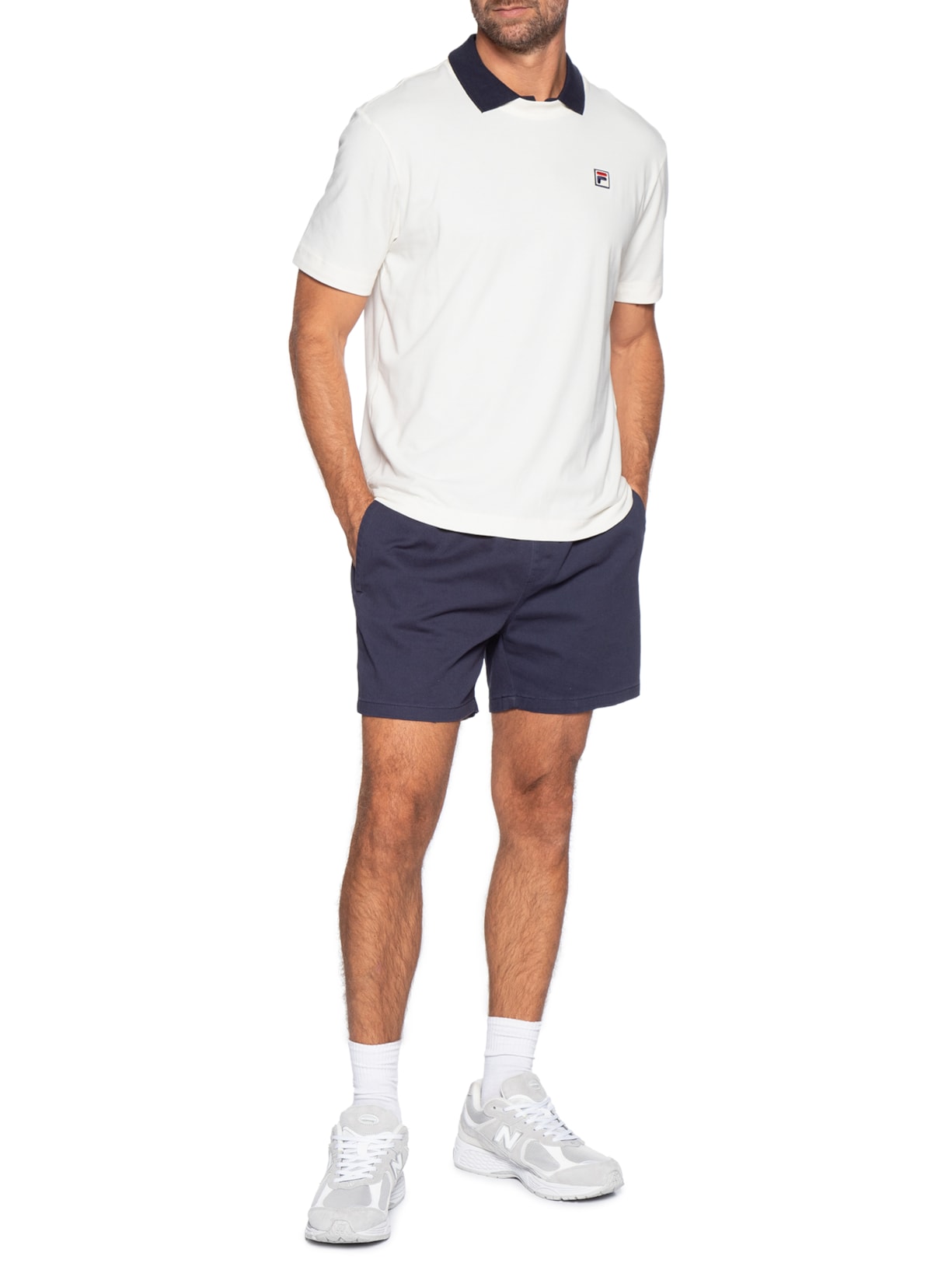 Camiseta Masculina Comfort Piemonte Graphic Off White Fila