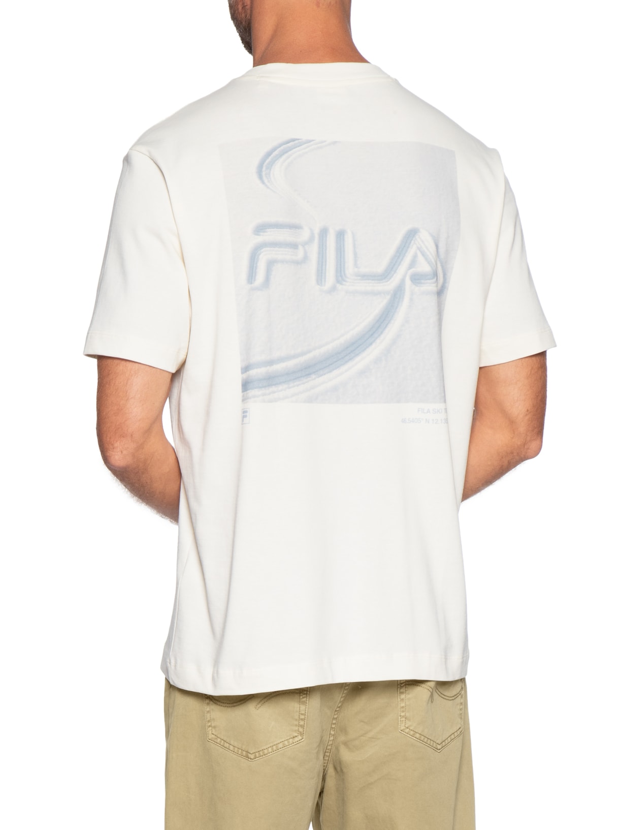 Camiseta Masculina Comfort Snow Branco Fila