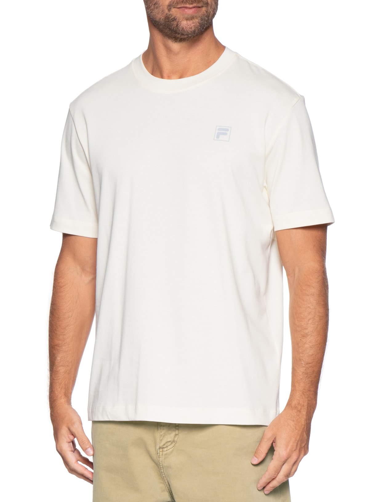 Camiseta Masculina Comfort Snow Branco Fila
