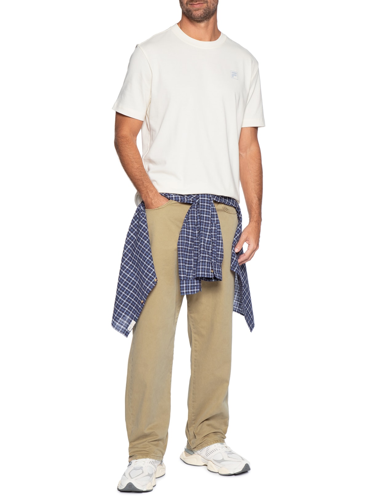 Camiseta Masculina Comfort Snow Branco Fila