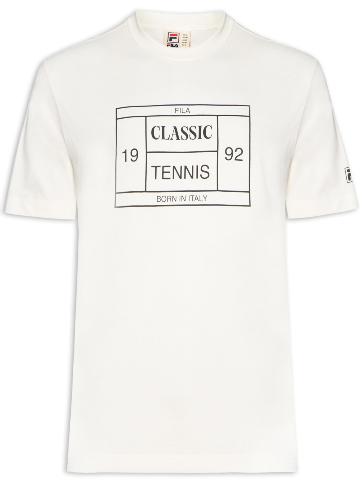 Camiseta Masculina Comfort Tennis Union Classics Off White Fila