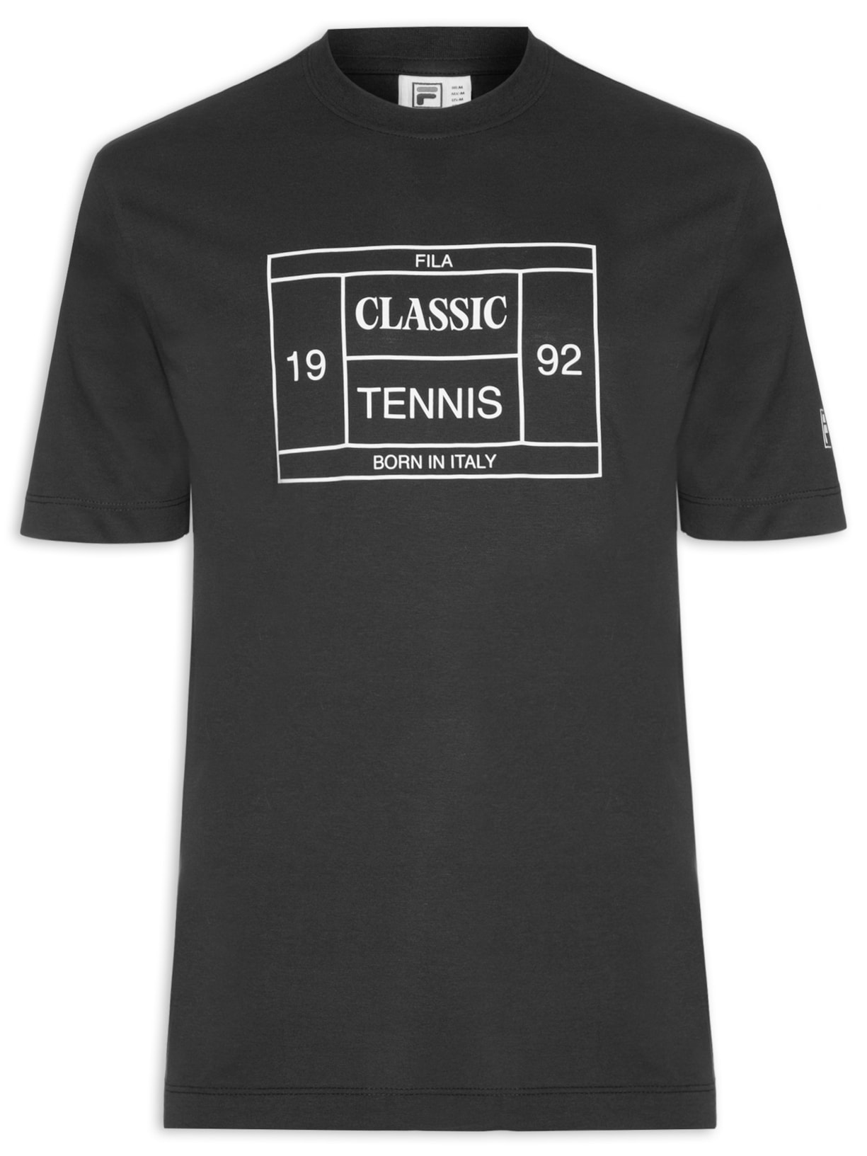 Camiseta Masculina Comfort Tennis Union Classics Preto Fila