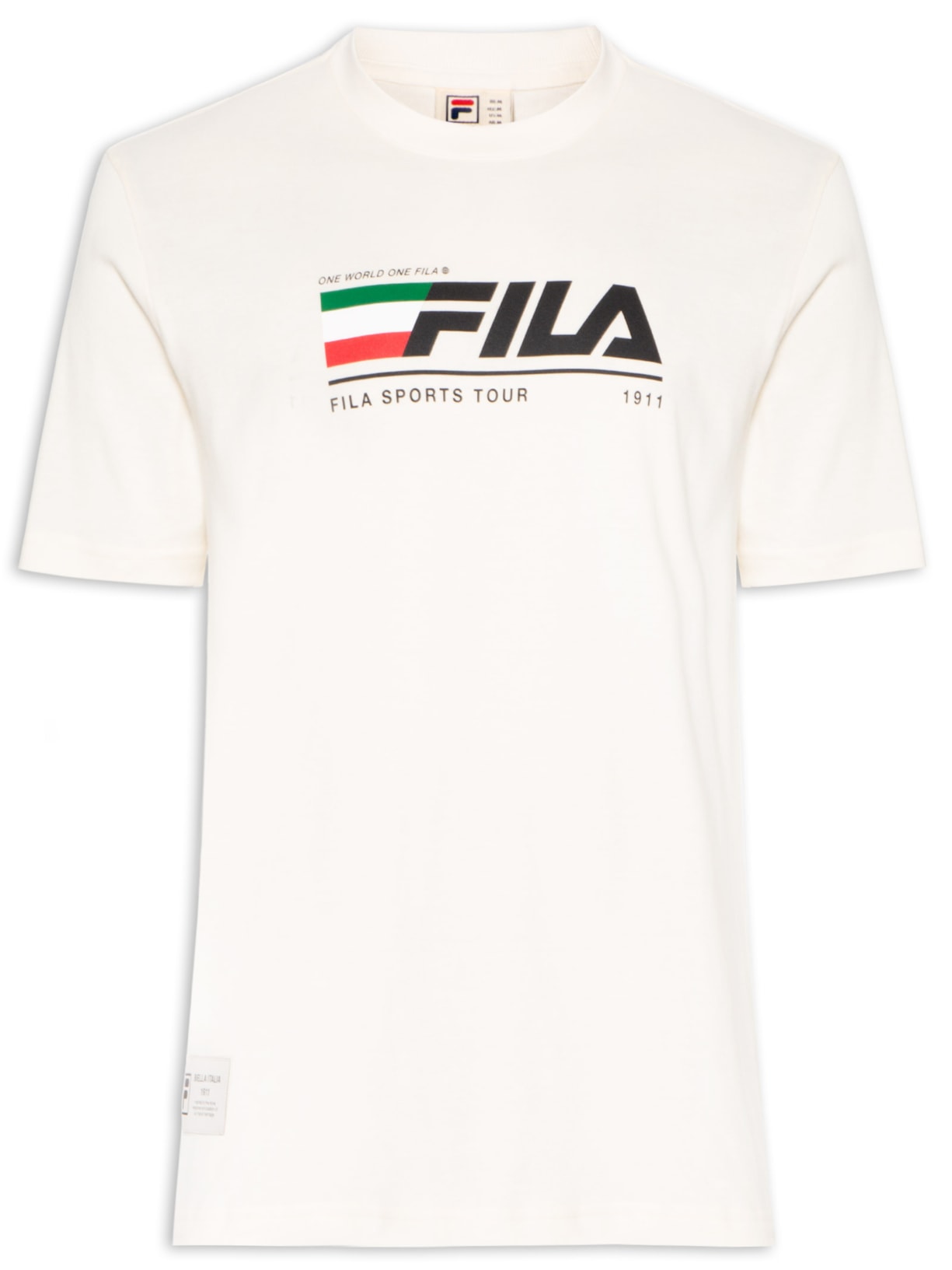Camiseta Masculina Comfort Tour Motor Sport Gardenia - Off White