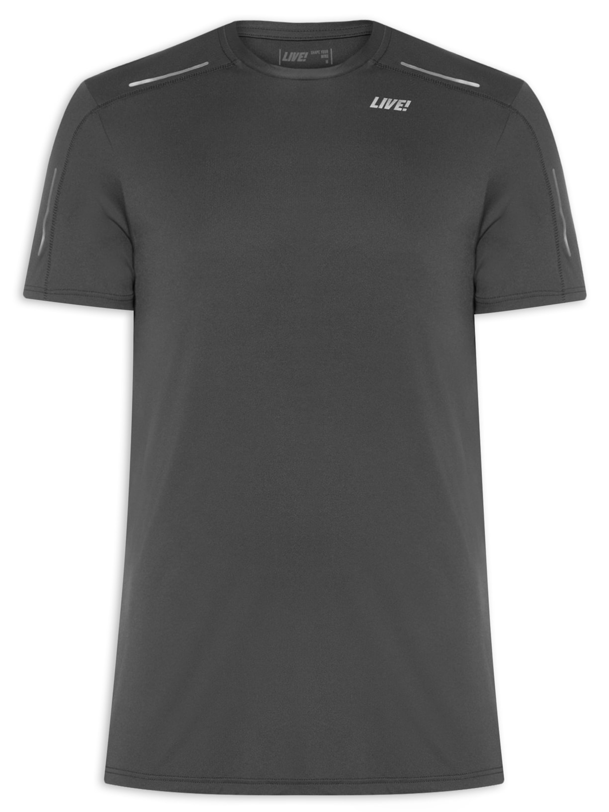 Camiseta Masculina Comfy Bio Strech Men Noir Black - Preto