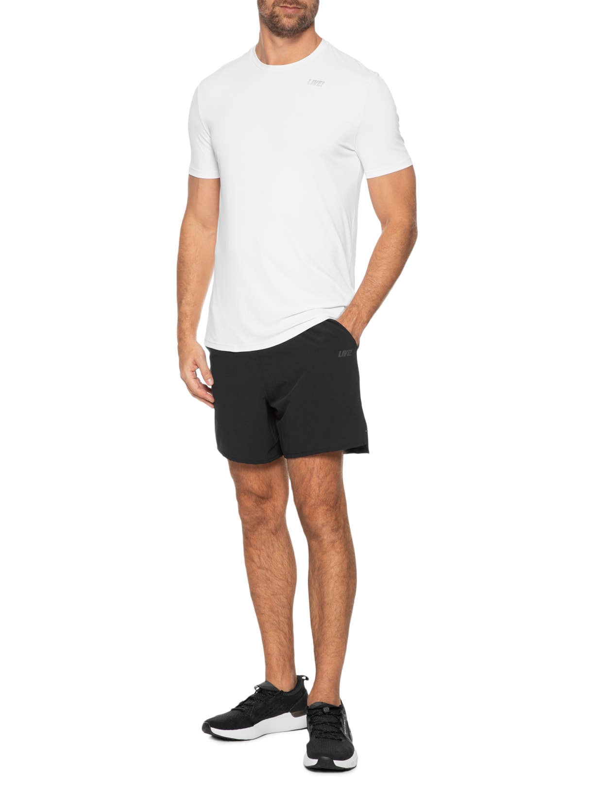 Camiseta Masculina Comfy Bio Stretch Men Branco Live!