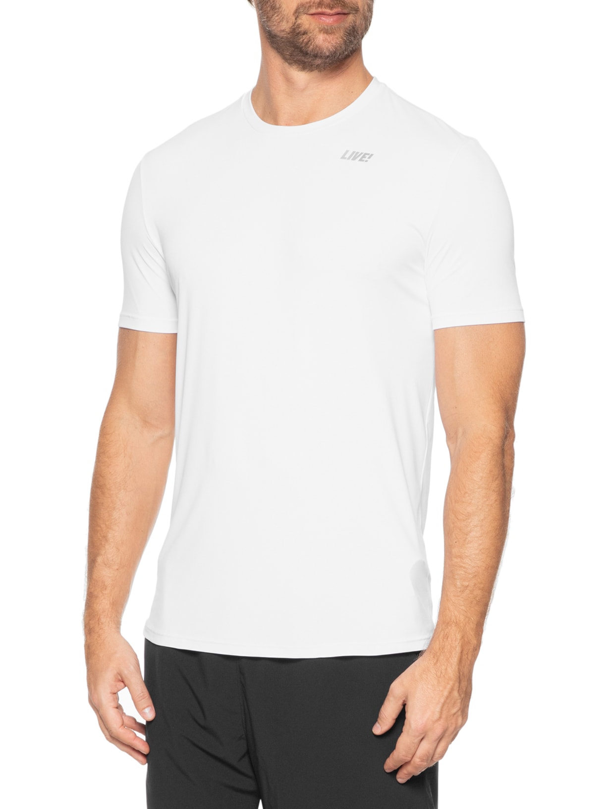 Camiseta Masculina Comfy Bio Stretch Men Branco Live!