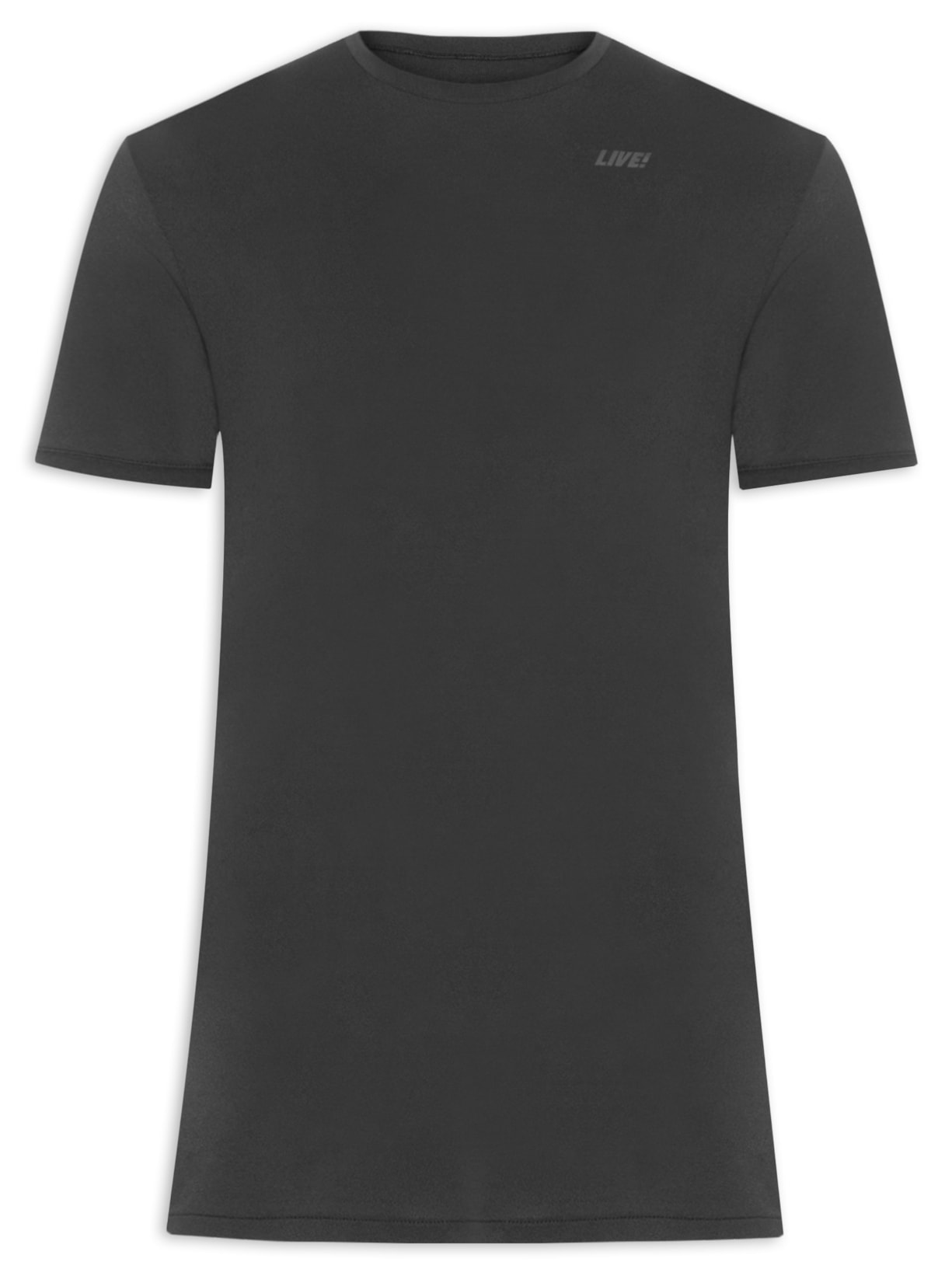 Camiseta Masculina Comfy Bio Stretch Men Preto Live!