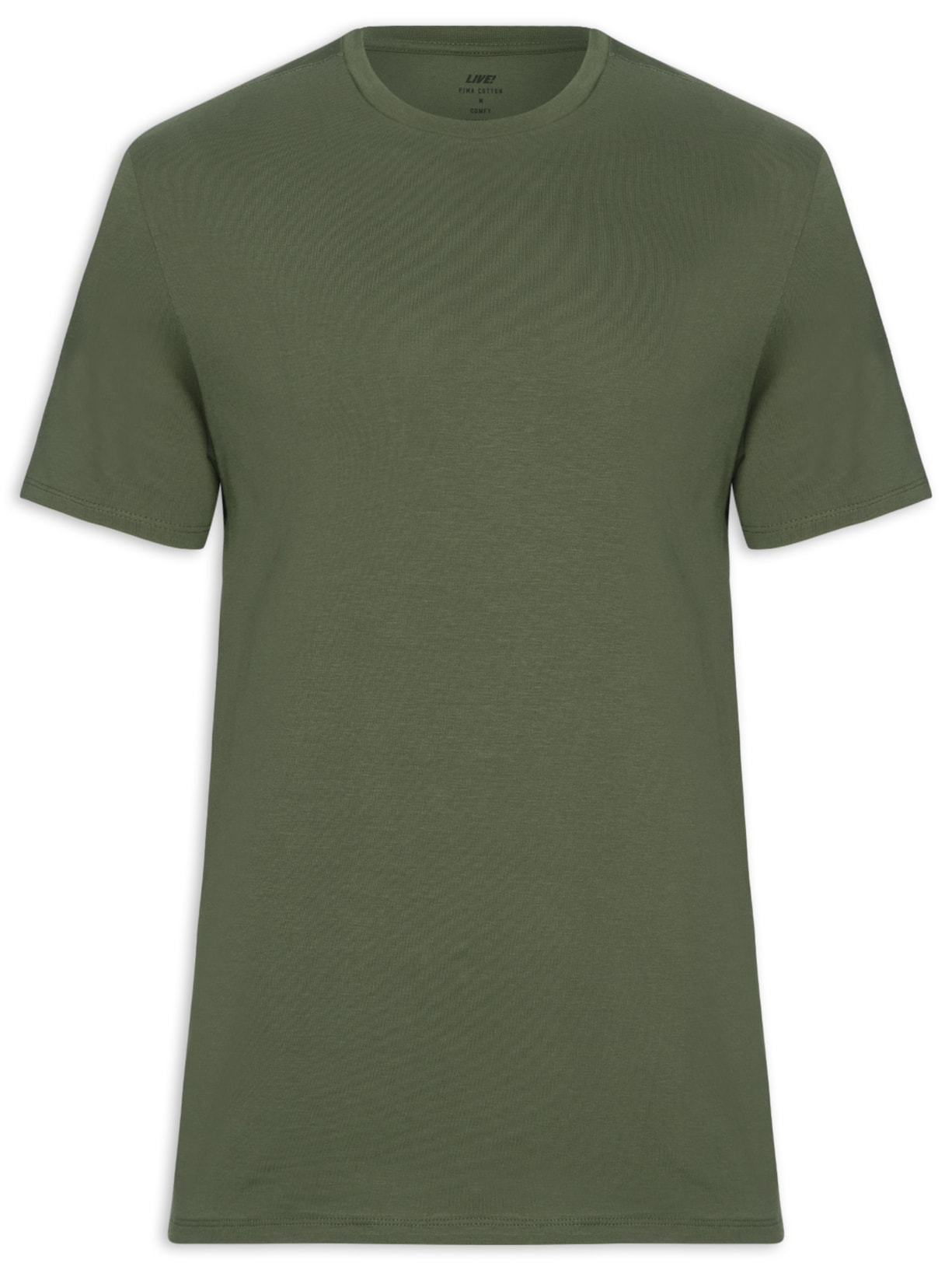 Camiseta Masculina Comfy Pima Men Verde Live!