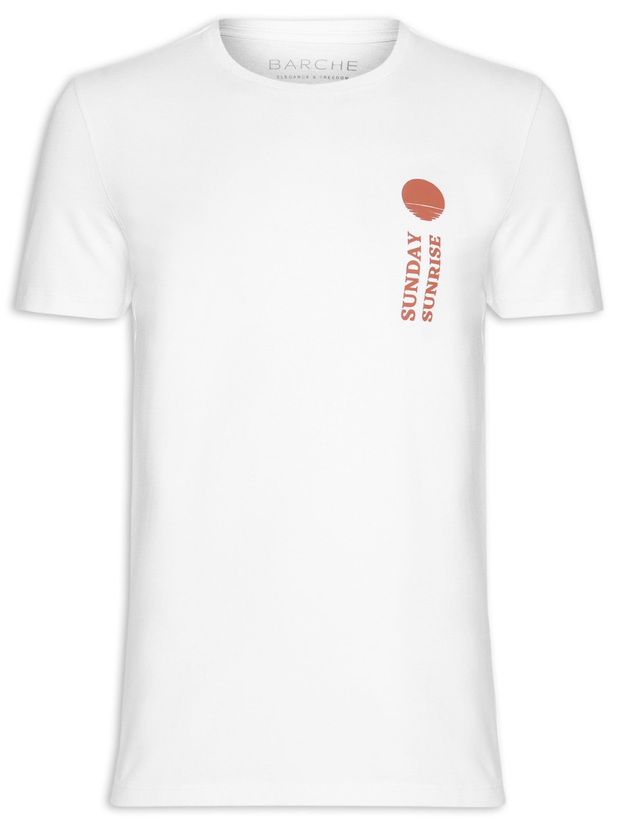 Camiseta Masculina Confort Estampado - Branco