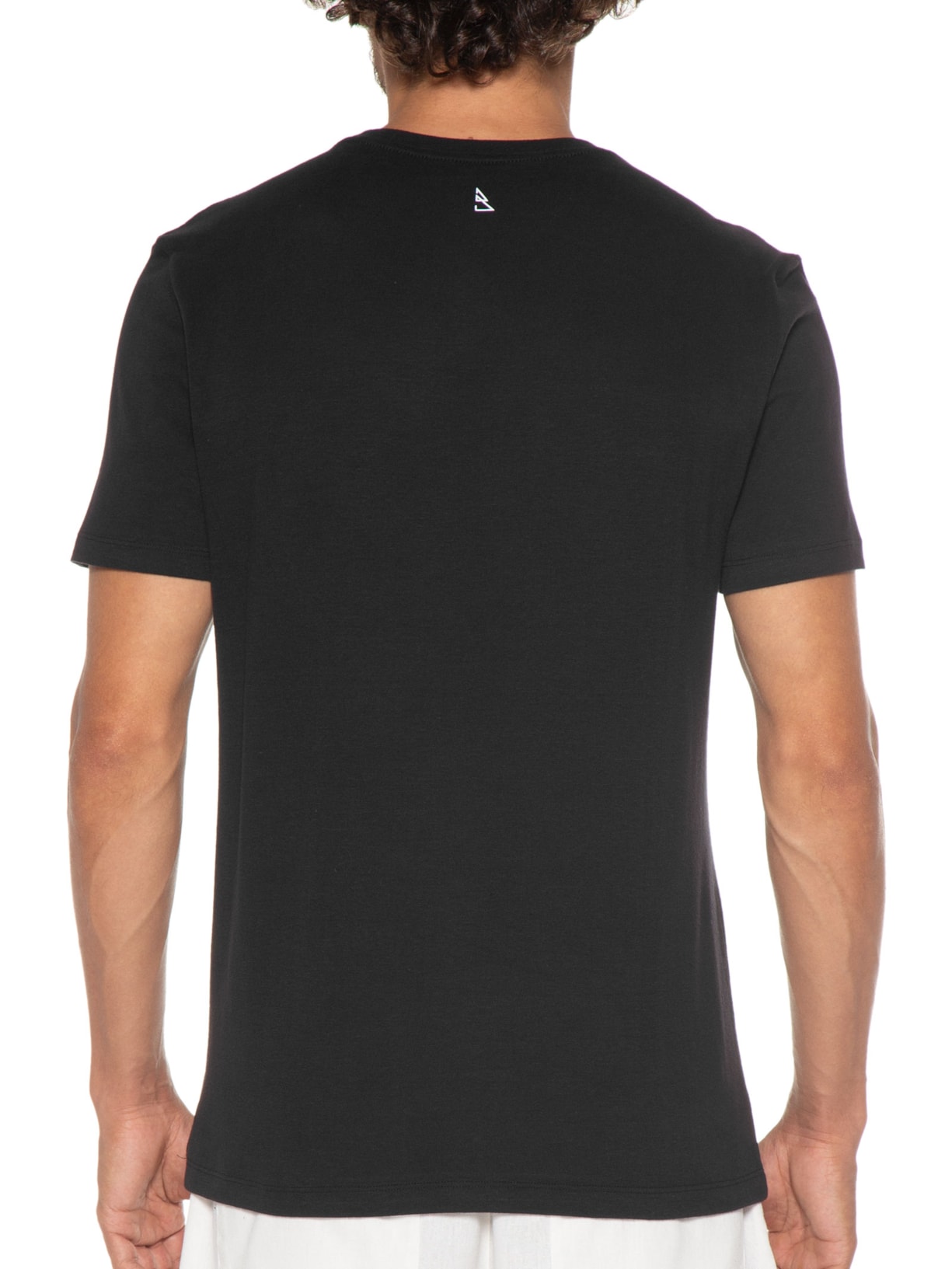 Camiseta Masculina Confort Estampado Preto Barche