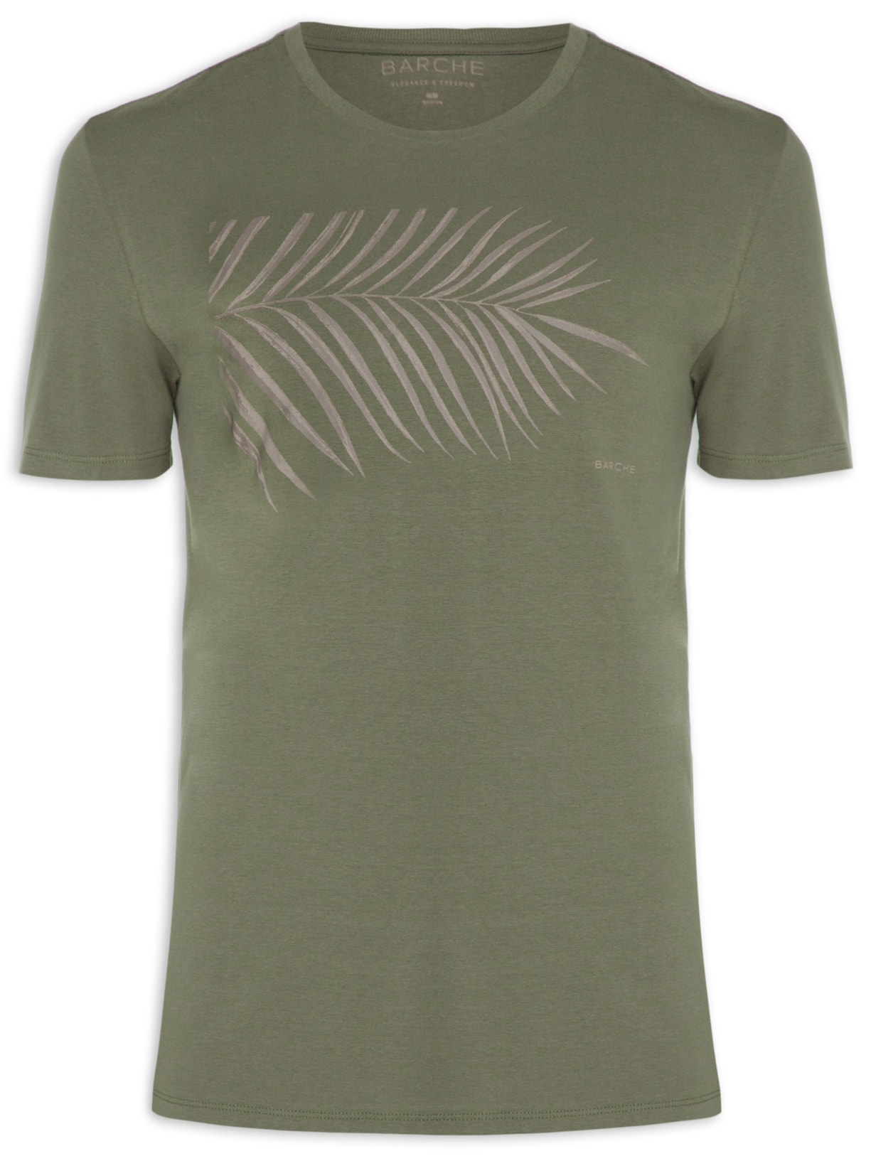 Camiseta Masculina Confort Estampado - Verde