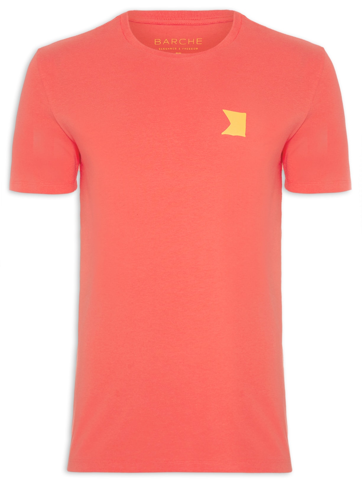 Camiseta Masculina Confort Estampado - Vermelho