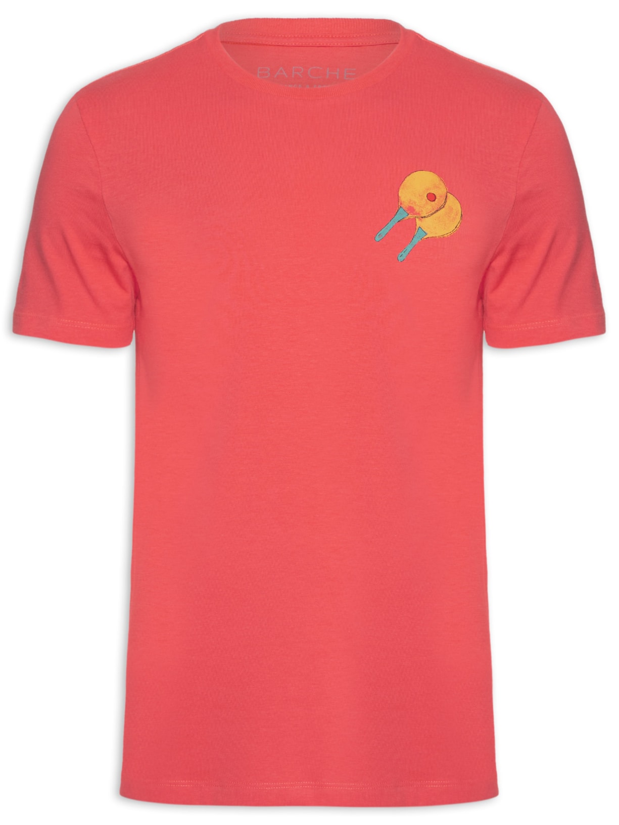 Camiseta Masculina Confort Estampado - Vermelho