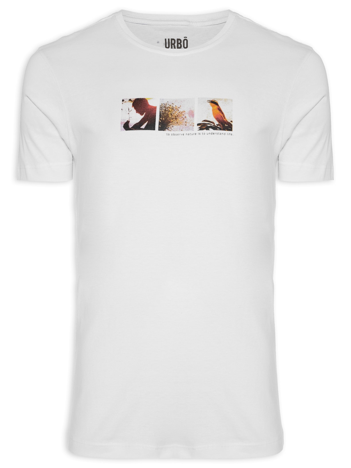 Camiseta Masculina Contemple A Natureza - Branco