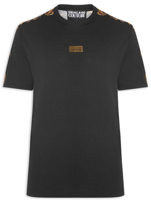 Camiseta Masculina Contr Barroco Print - Preto