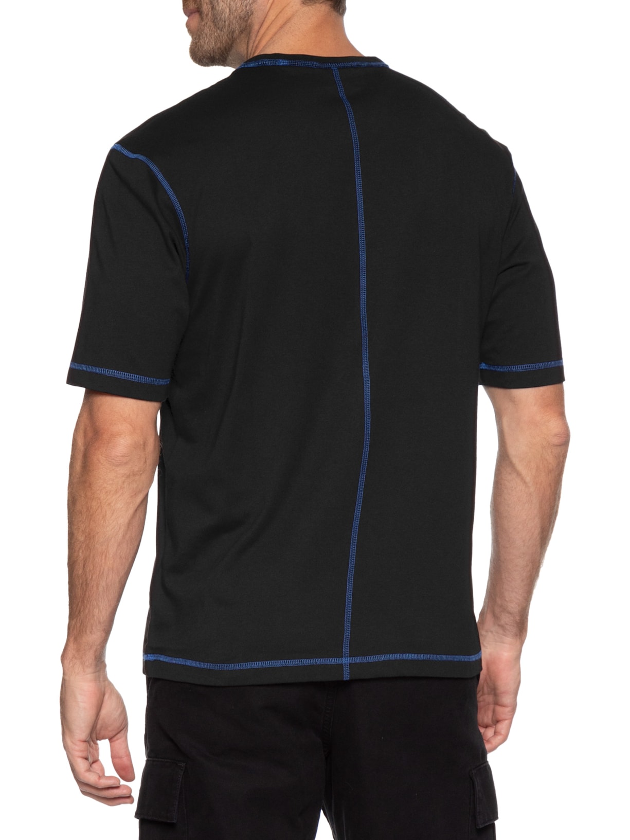 Camiseta Masculina Contrast Crew Neck Nothal Preto Hugo