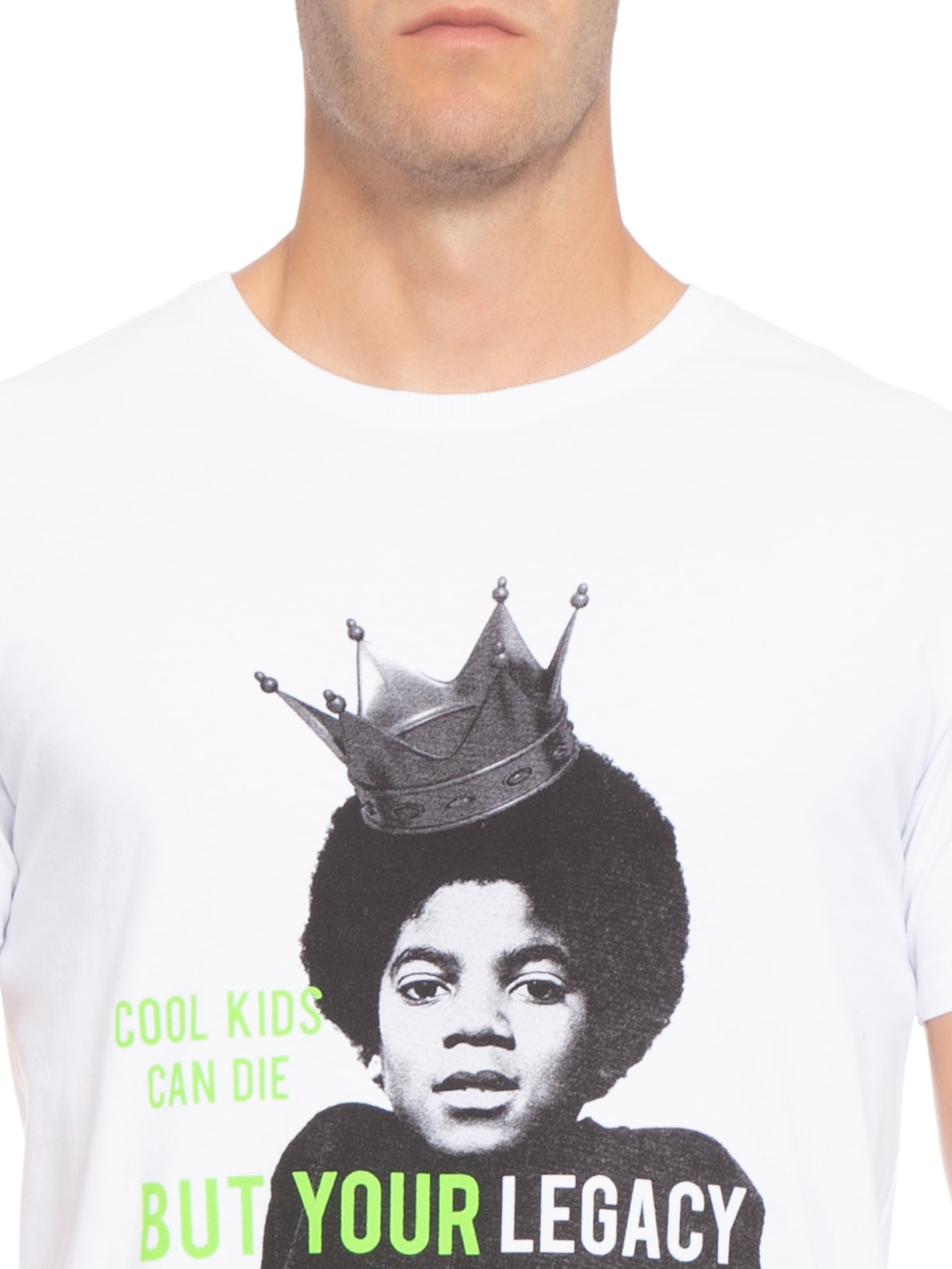 Camiseta Masculina Cool Kids Branco Purple Yellow