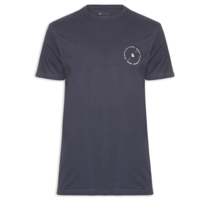  Camiseta Masculina Coordenadas - Azul