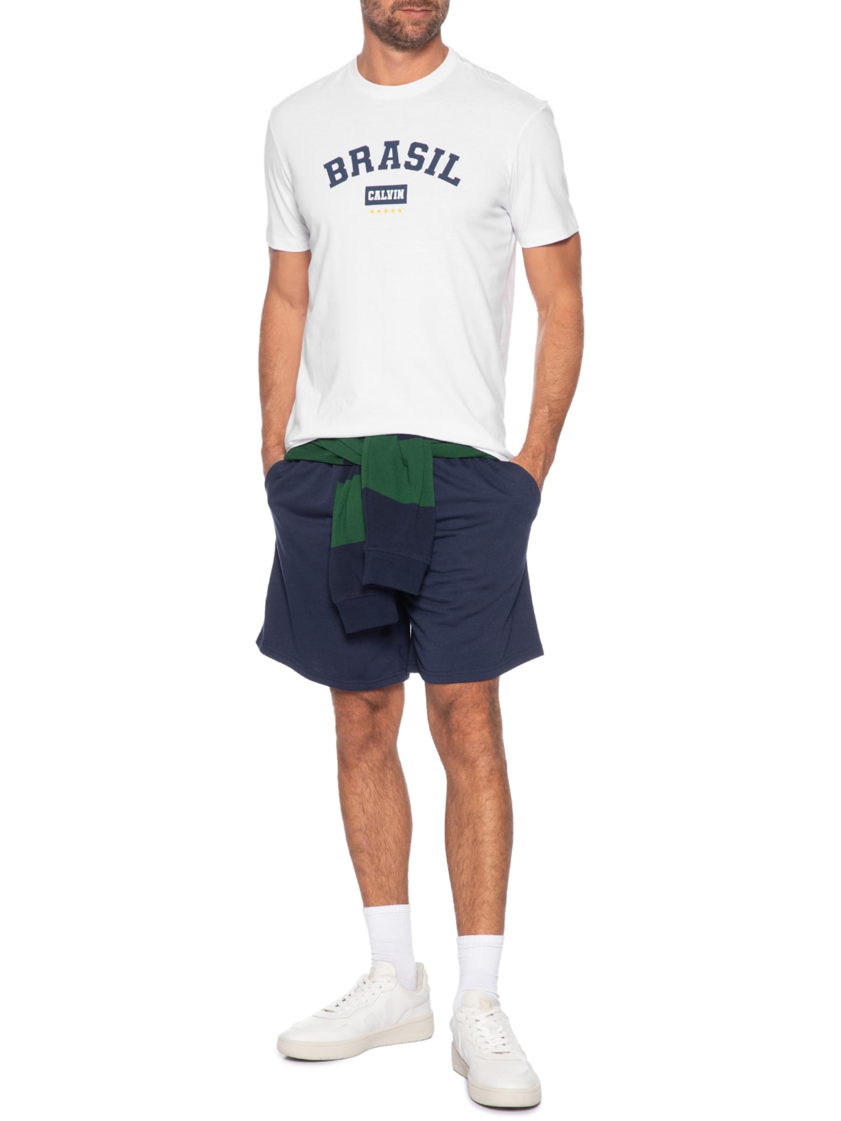 Camiseta Masculina Copa – Branco Calvin Klein Jeans