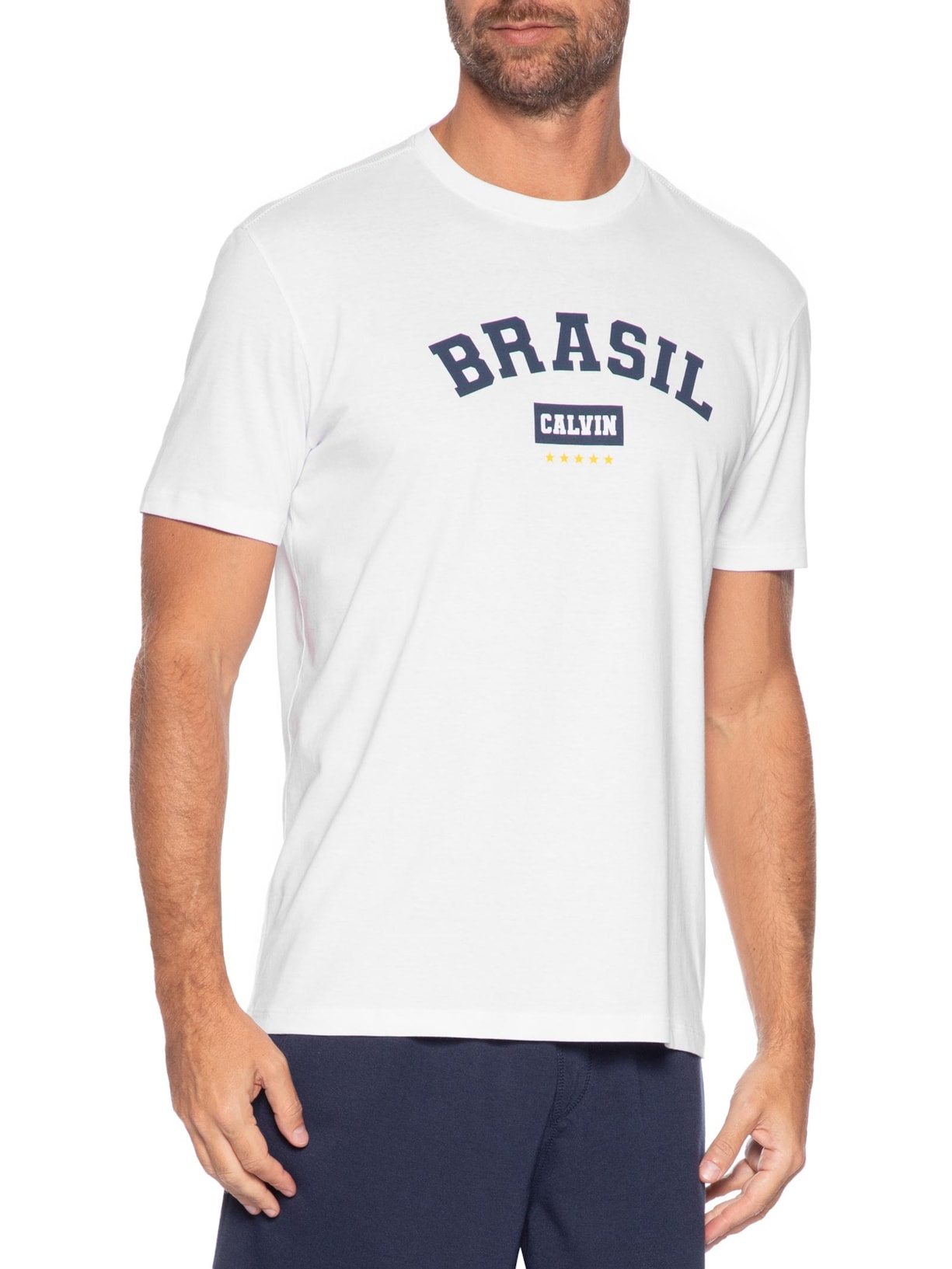 Camiseta Masculina Copa – Branco Calvin Klein Jeans