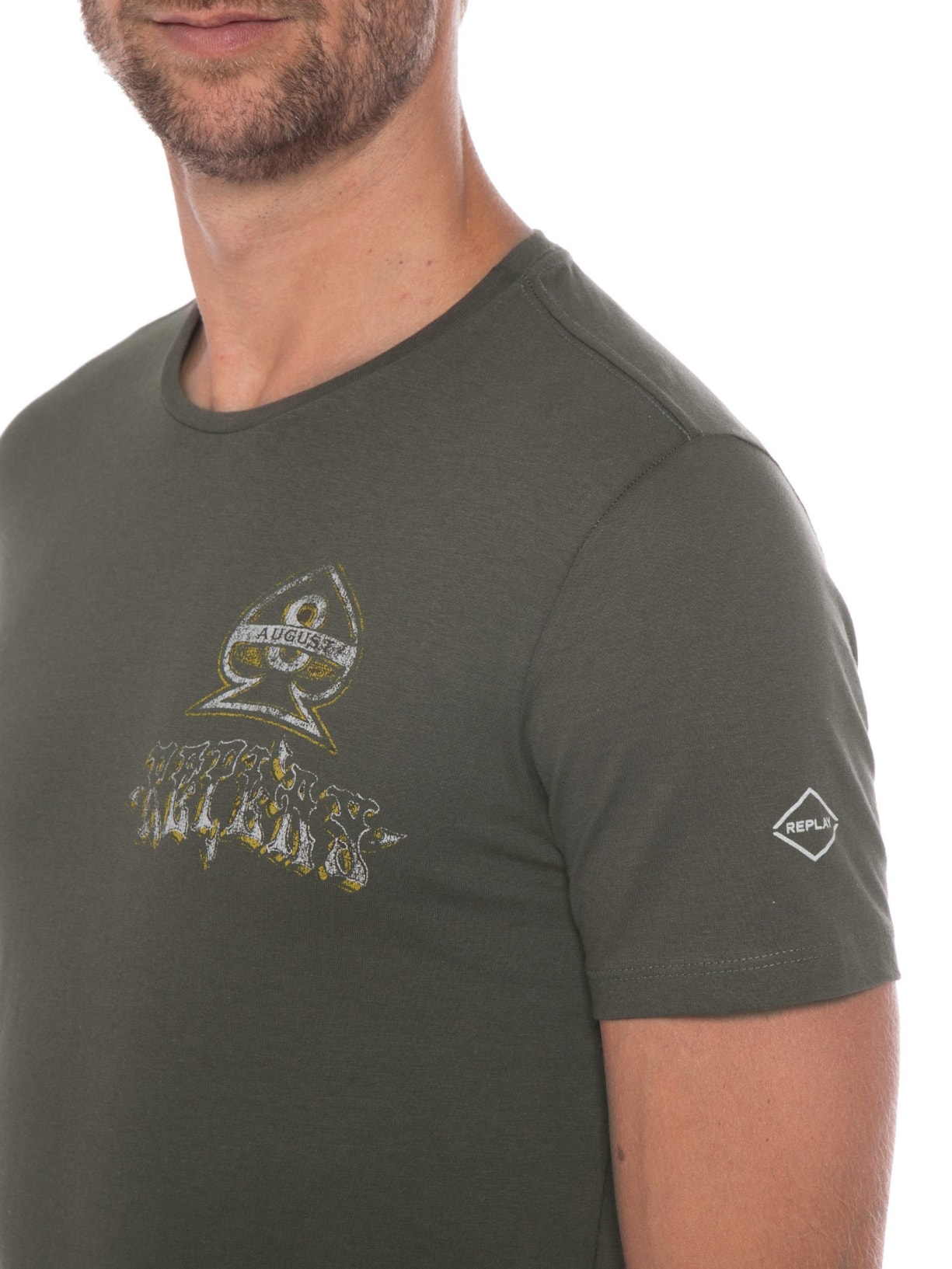 Camiseta Masculina Copas 8 Preto Replay