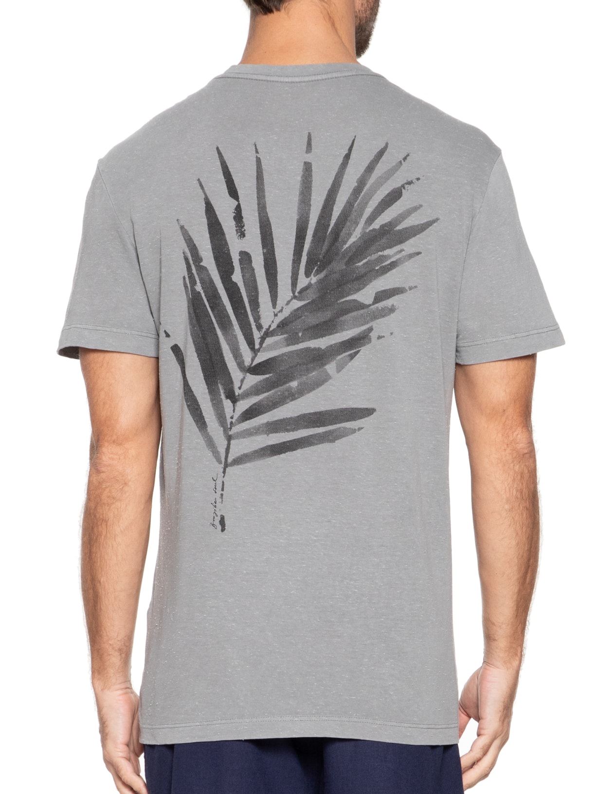 Camiseta Masculina Coqueiro Cinza Osklen