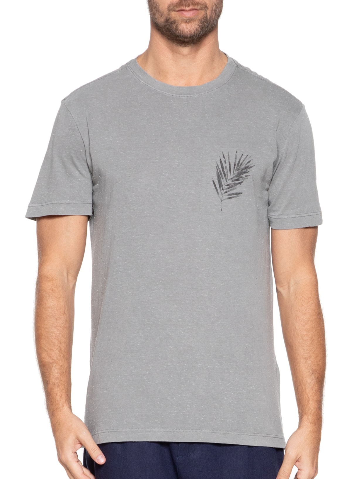 Camiseta Masculina Coqueiro Cinza Osklen