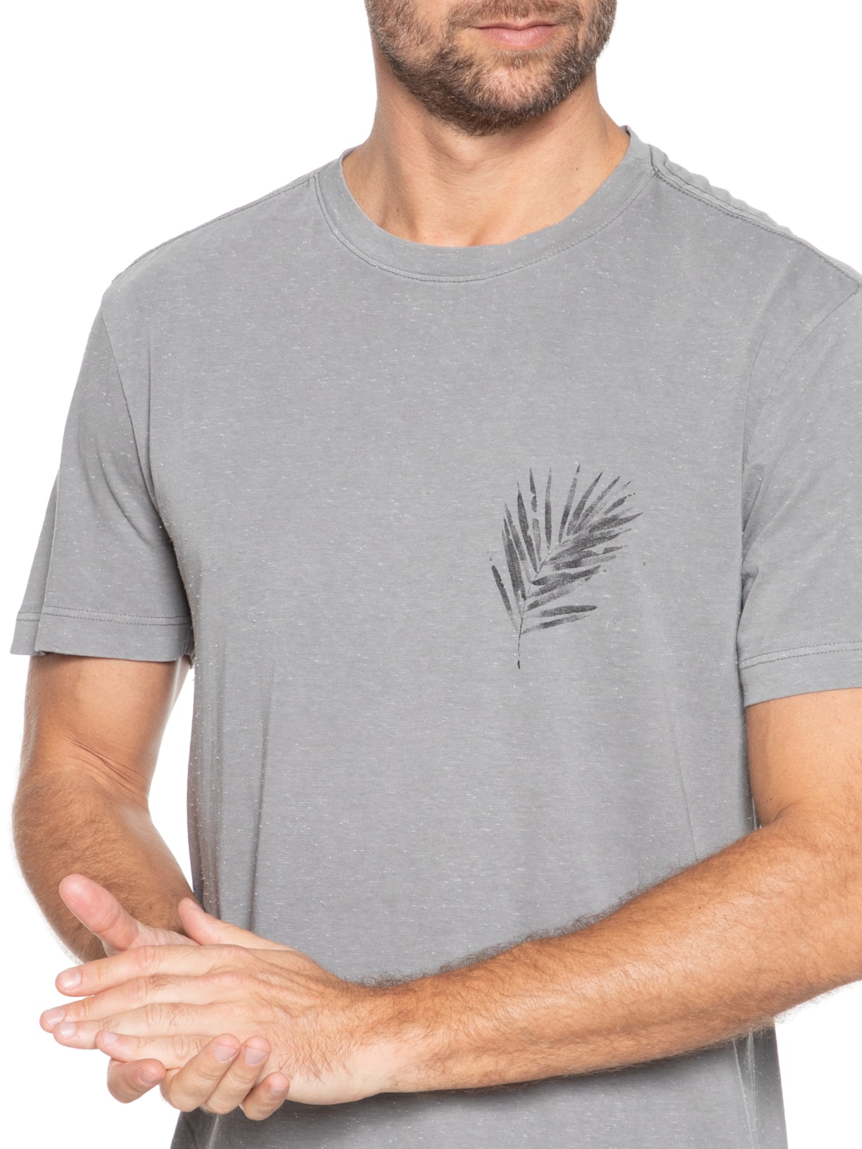 Camiseta Masculina Coqueiro Cinza Osklen