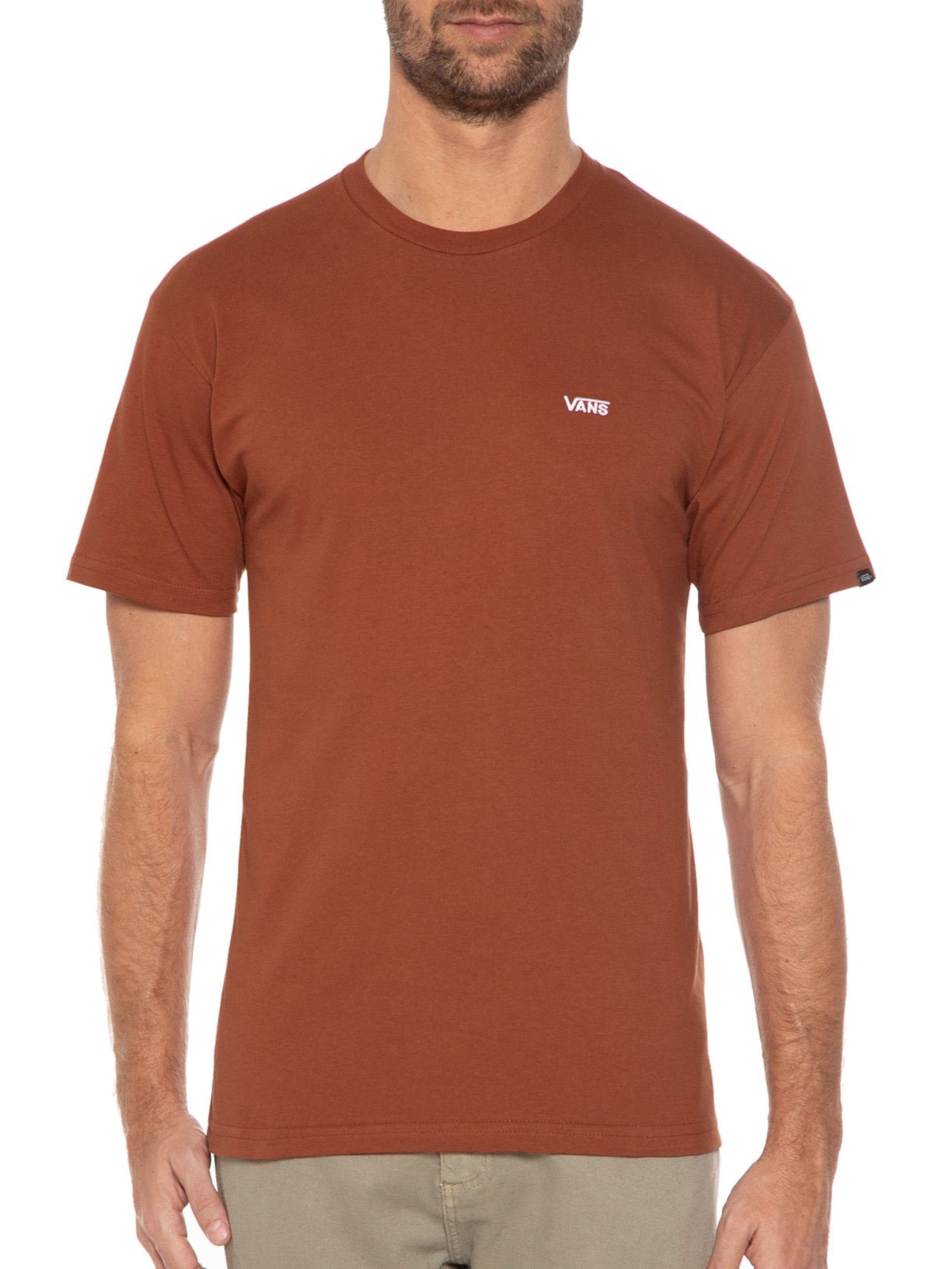 Camiseta Masculina Core Basics Tee Laranja Vans
