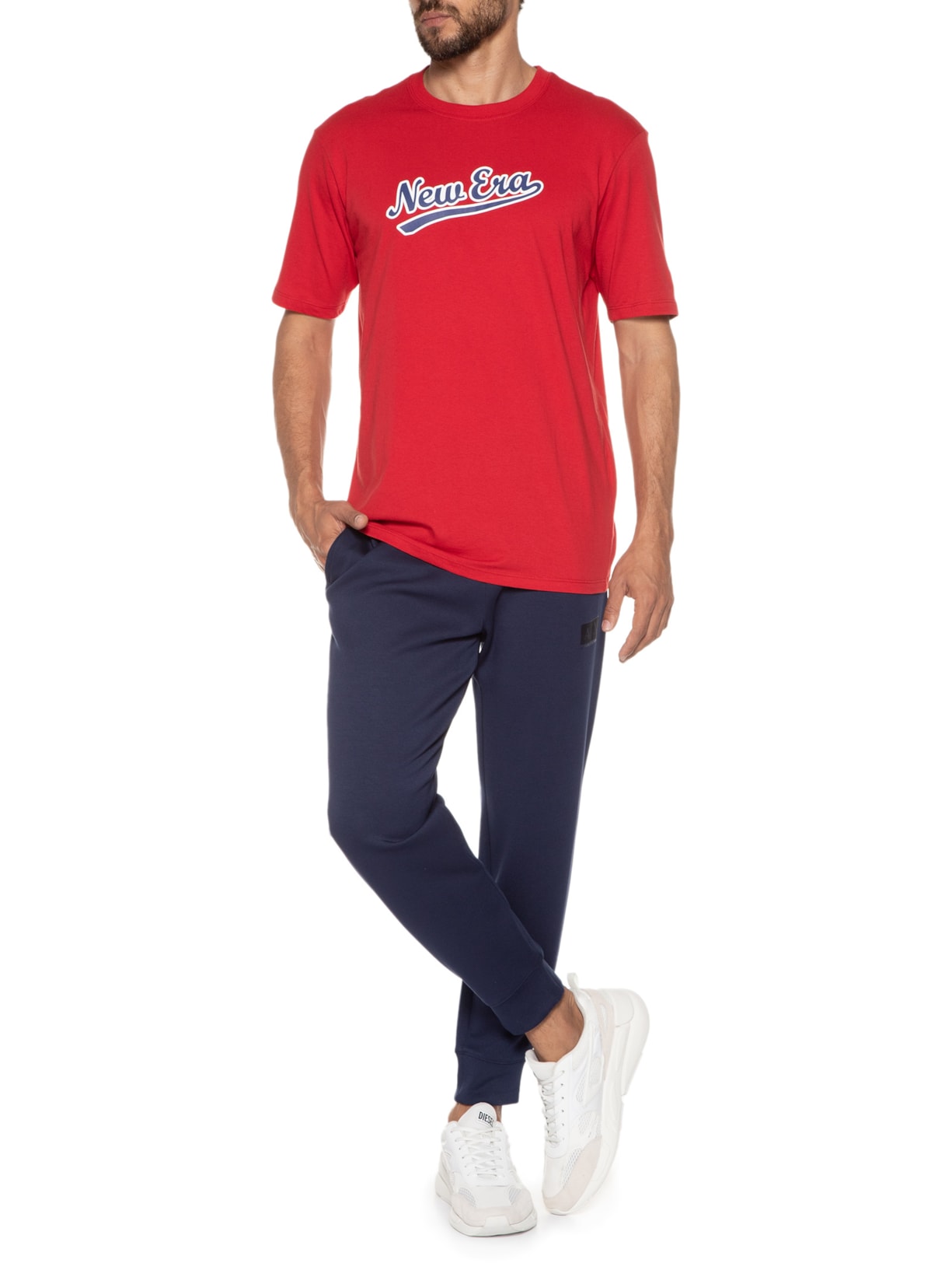 Camiseta Masculina Core Branded Vermelho New Era