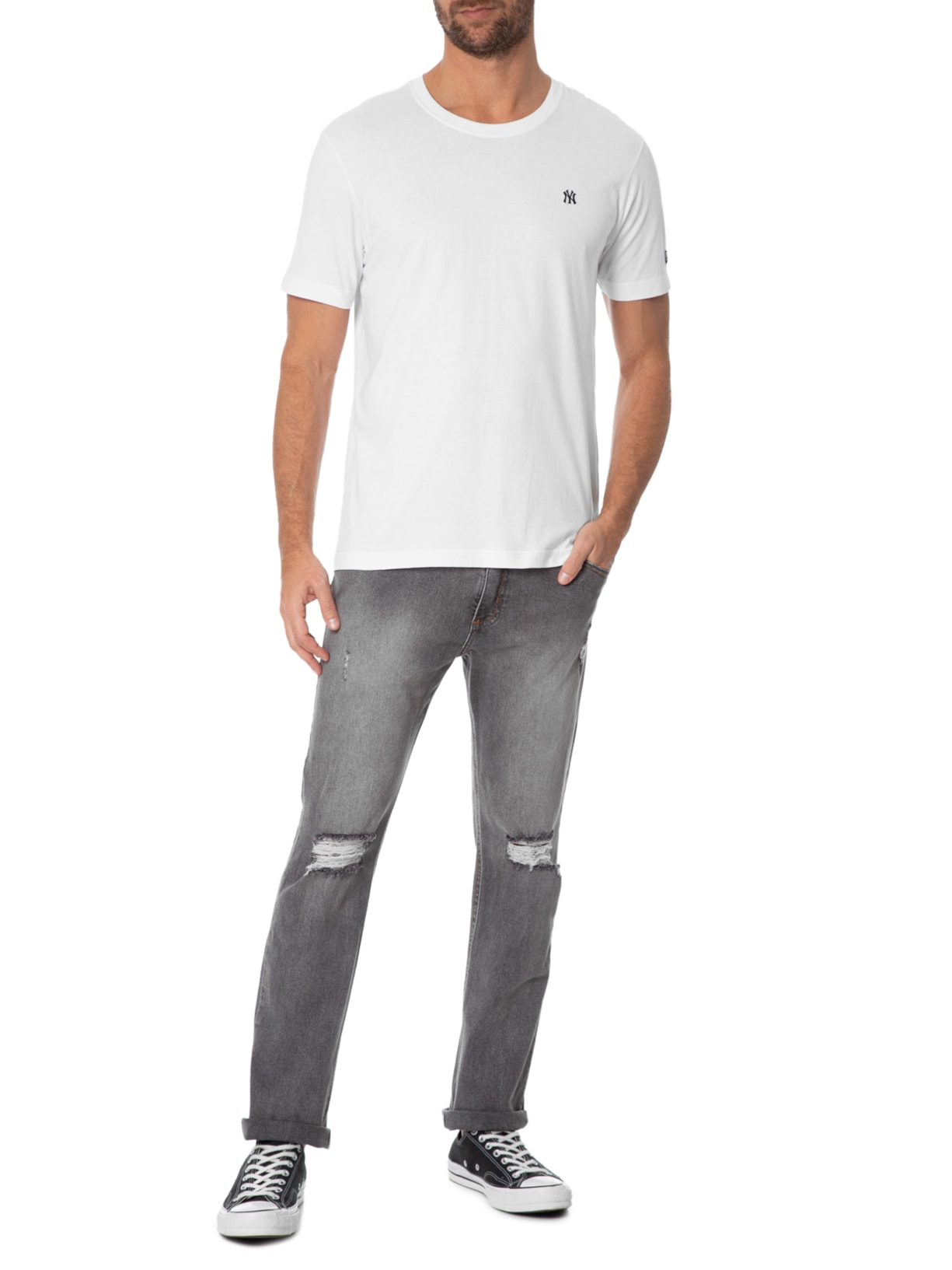 Camiseta Masculina Core Neyyan Branco New Era