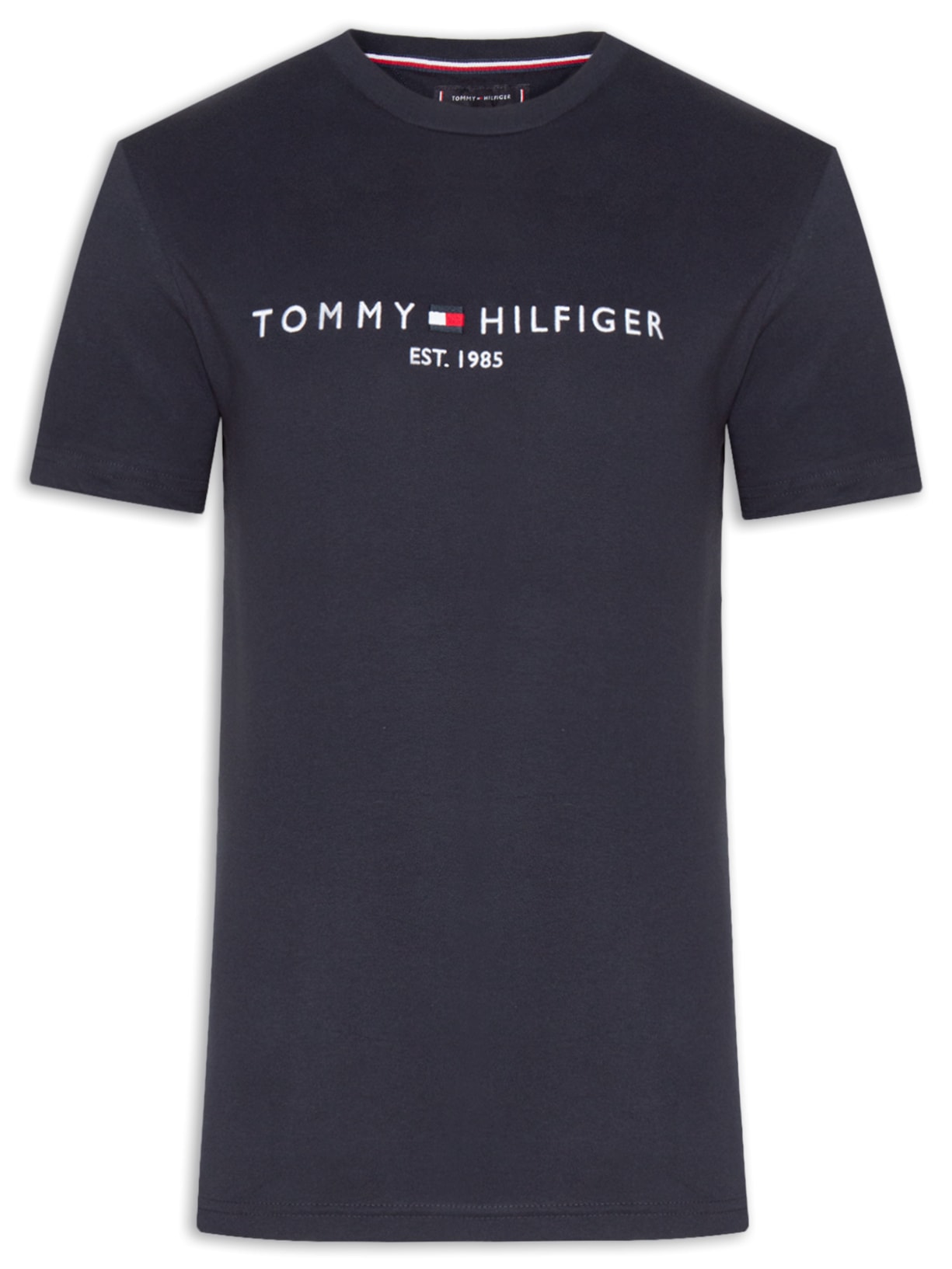 Camiseta Masculina Core TH Logo Bordado Regular Fit Em Algodão - Azul