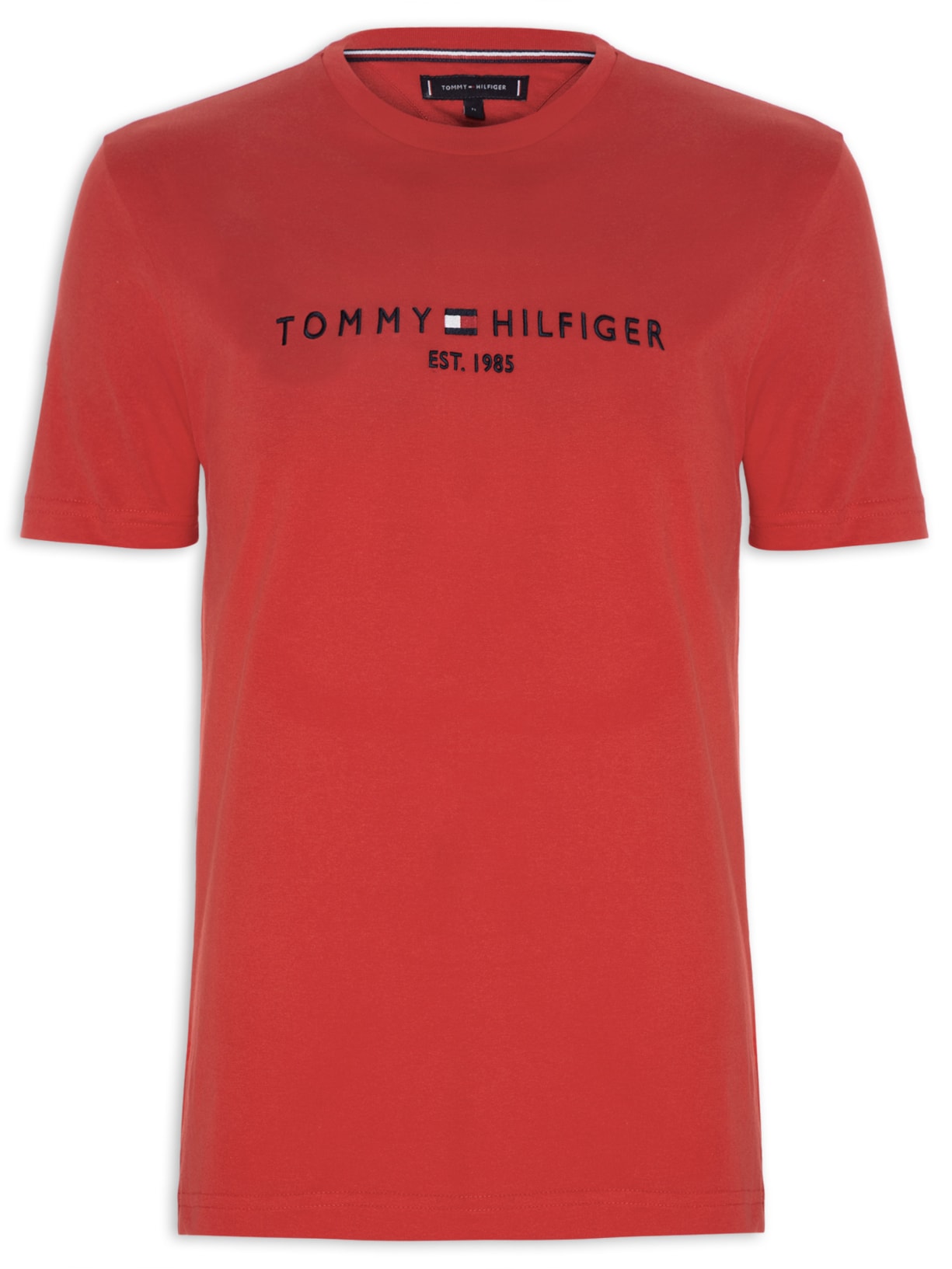 Camiseta Masculina Core Tommy Logo - Vermelho