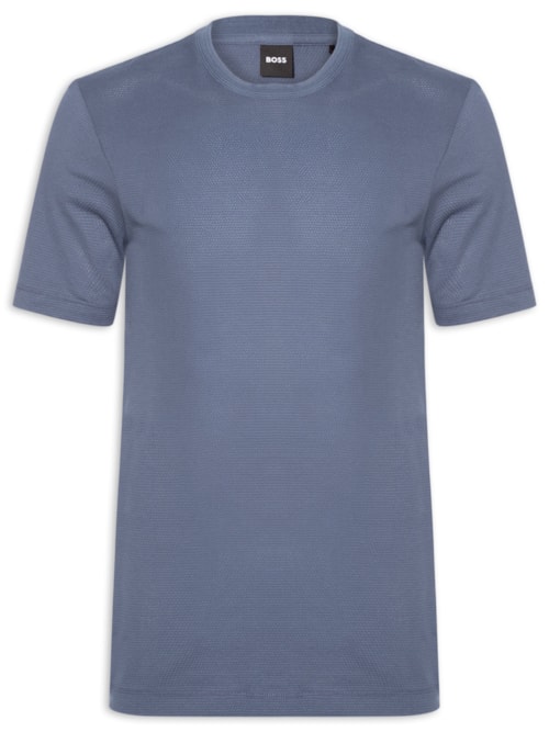 Camiseta Masculina Cotton Blend Bubble-Jacquard Tiburt 240 - Azul