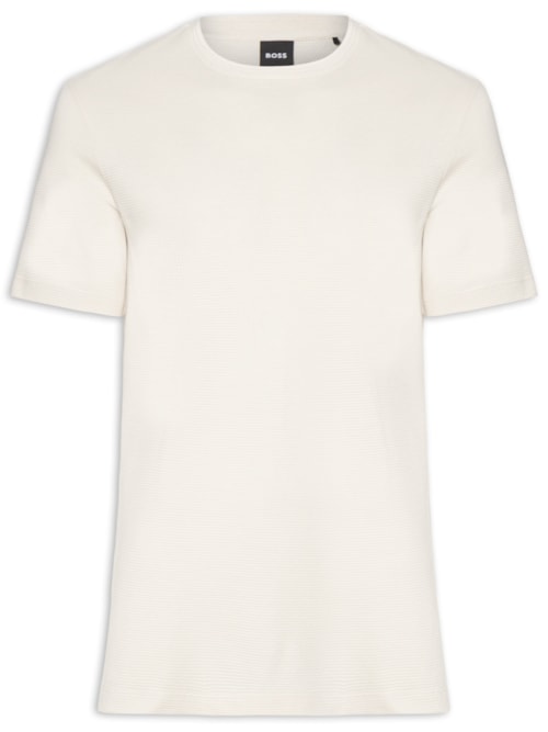 Camiseta Masculina Cotton Blend Bubble-Jacquard Tiburt 240 - Branco
