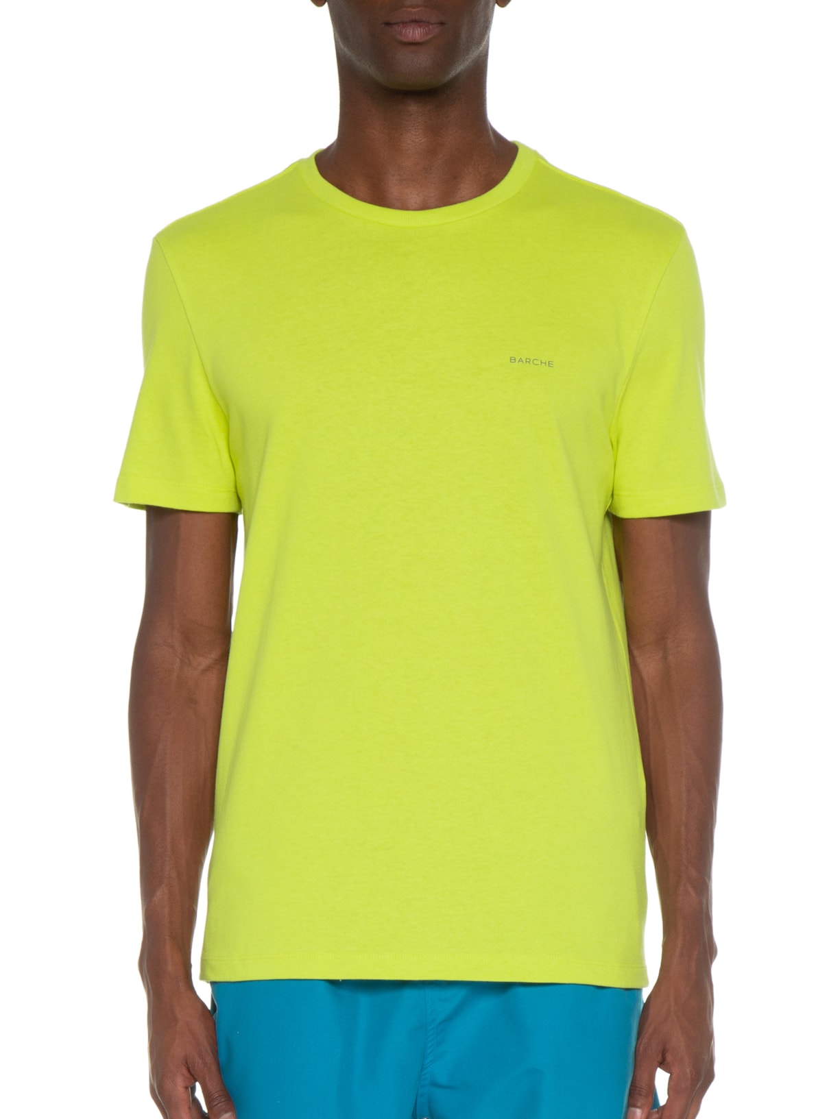 Camiseta Masculina Cotton Estampado Amarelo Barche