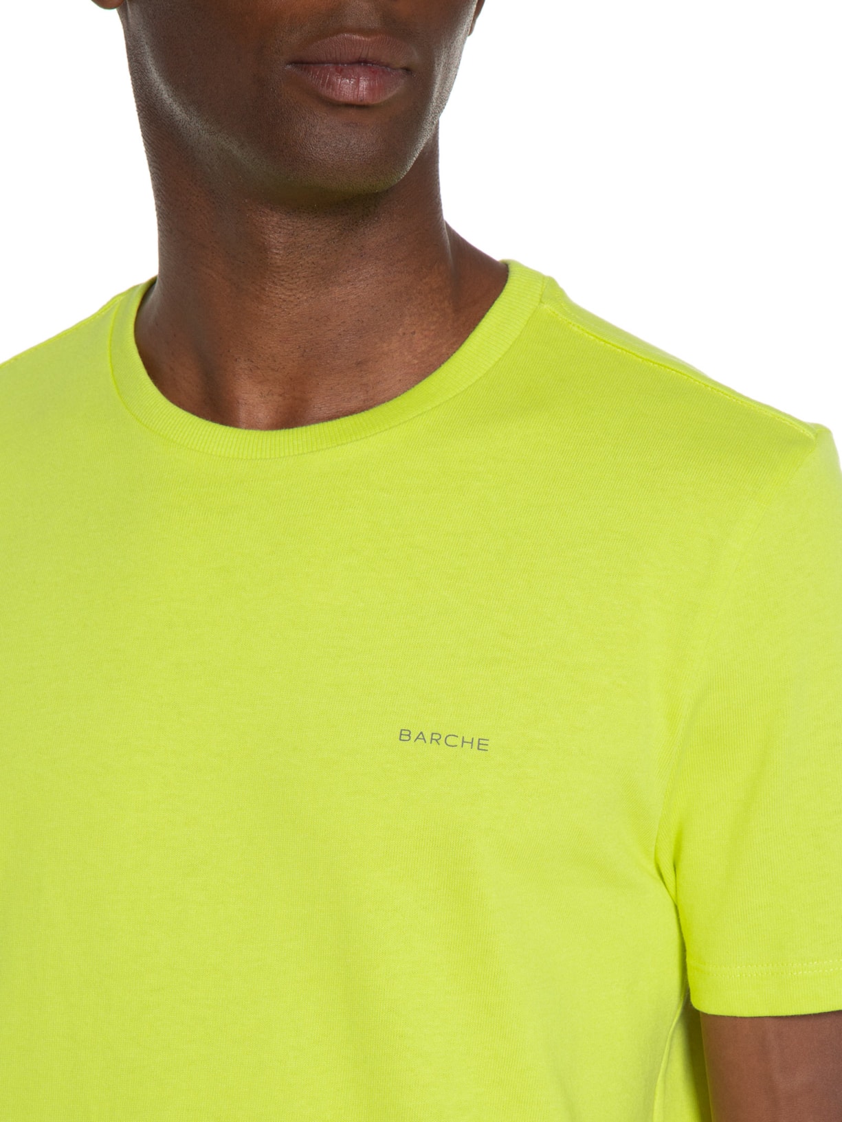 Camiseta Masculina Cotton Estampado Amarelo Barche