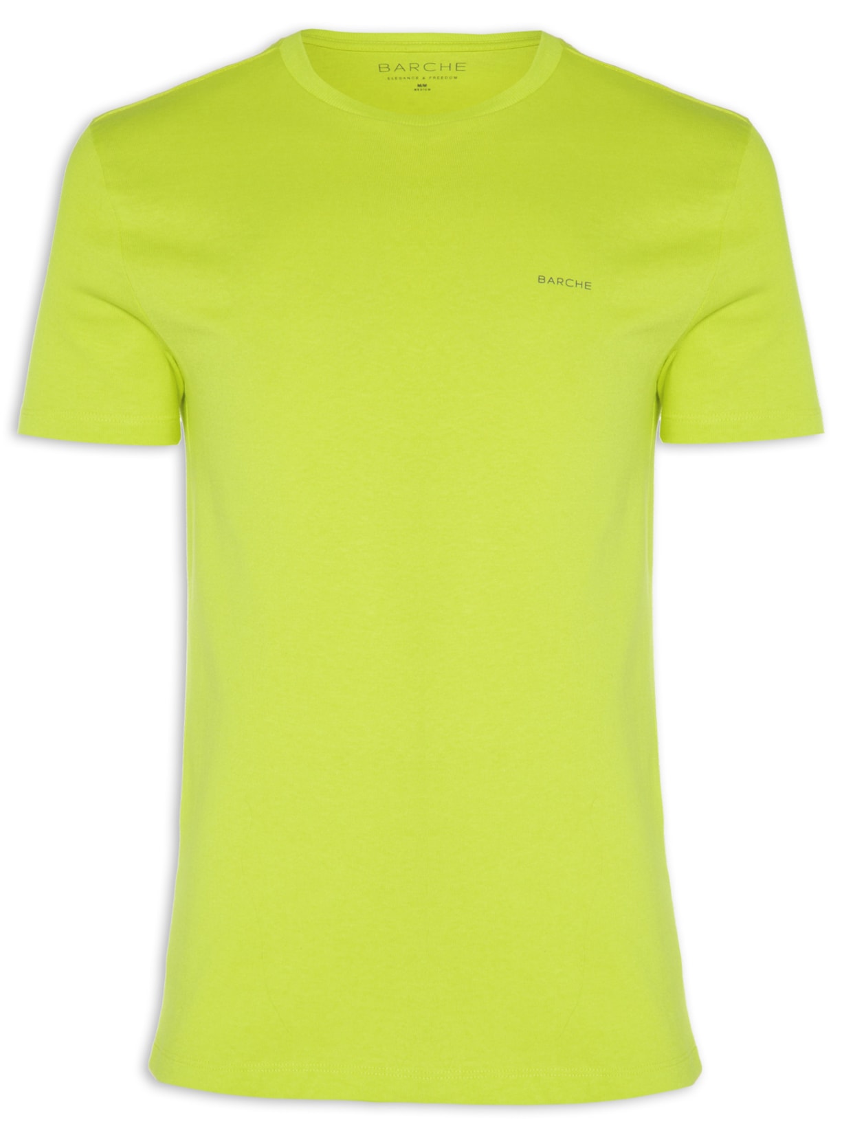 Camiseta Masculina Cotton Estampado Amarelo Barche