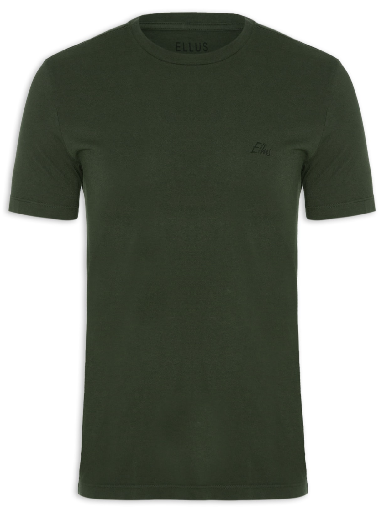 Camiseta Masculina Cotton Fine Aquarela Classic Manga Curta Verde Ellus