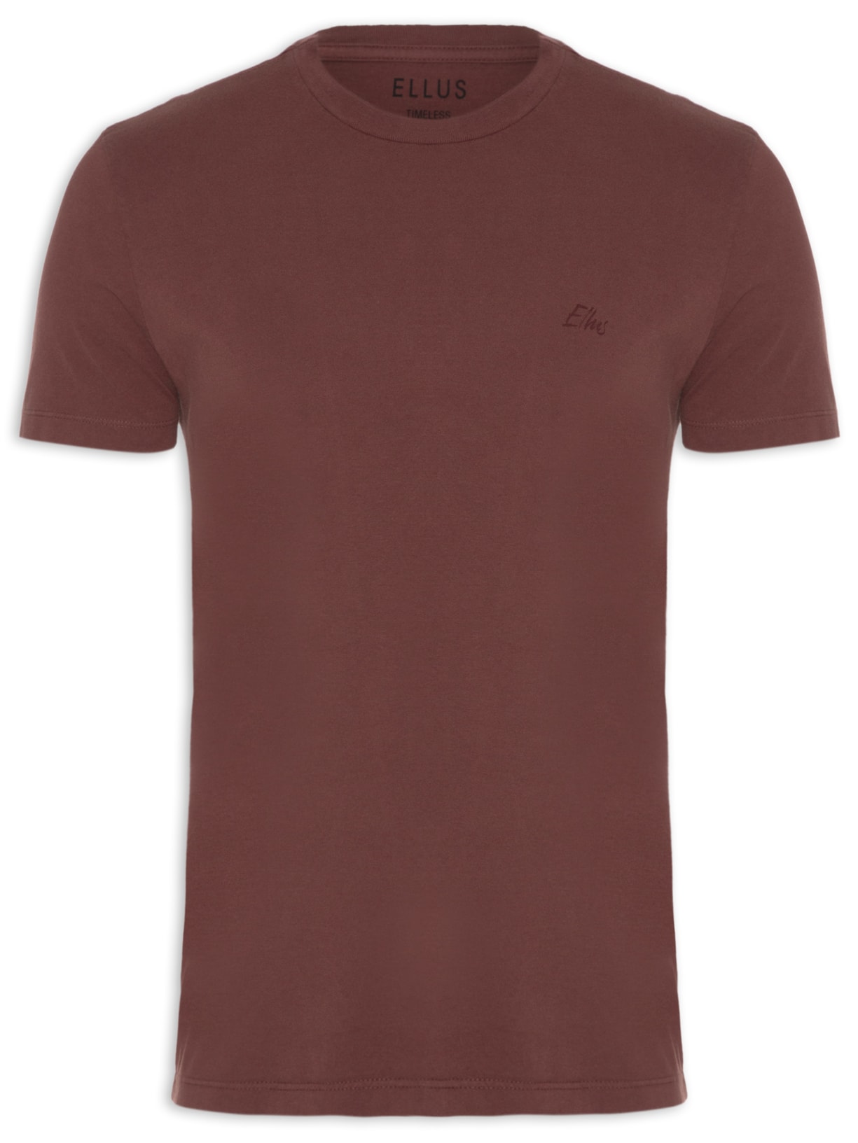 Camiseta Masculina Cotton Fine Aquarela Classic Manga Curta - Vinho