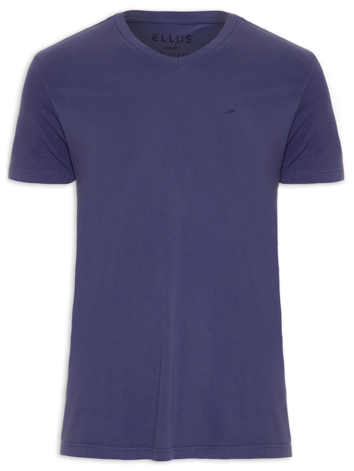 Camiseta Masculina Cotton Fine Easa Classic - Azul
