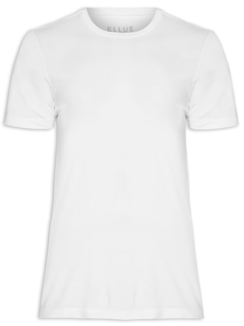 Camiseta Masculina Cotton Fine Easa Classic - Branco