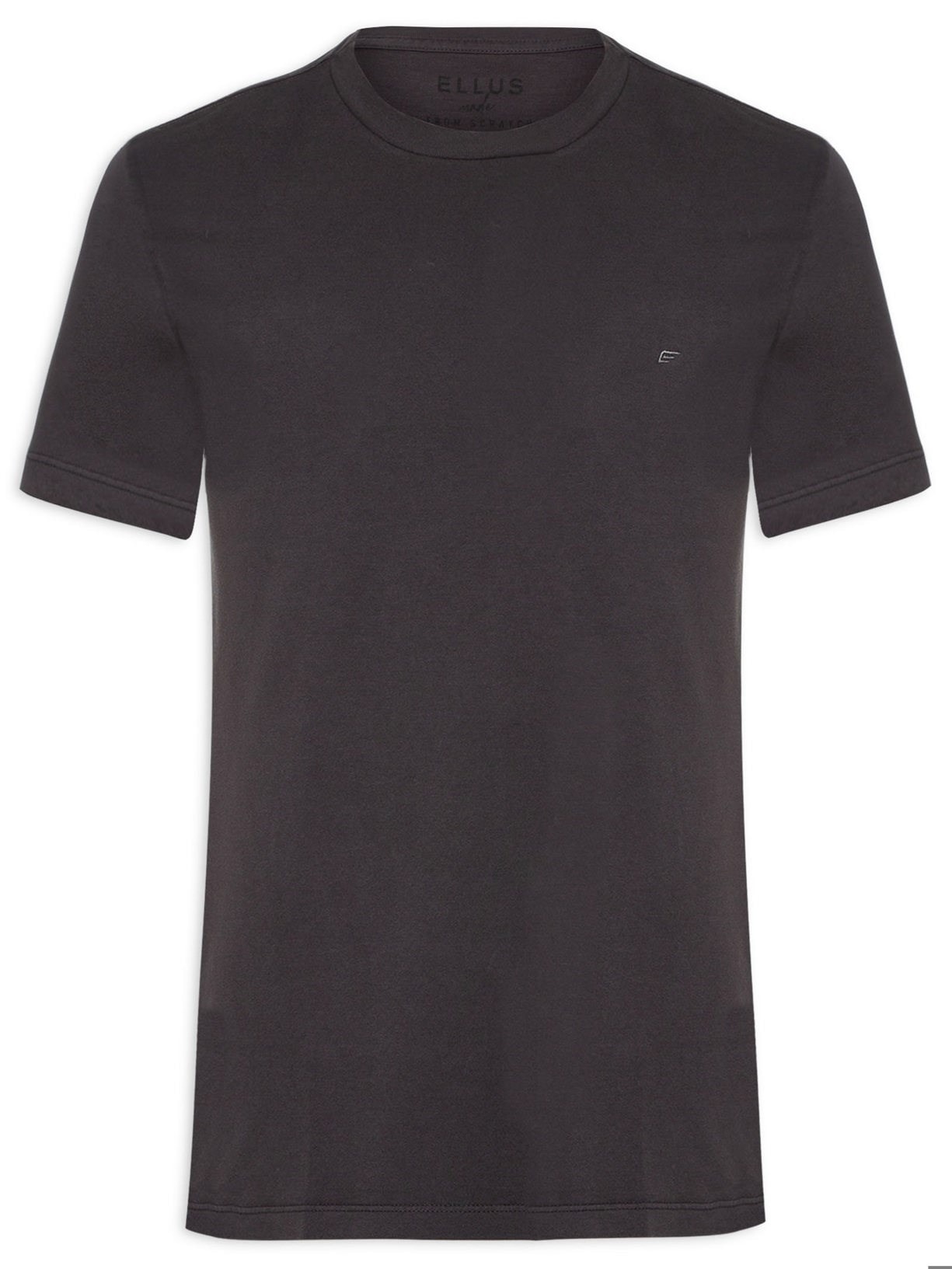 Camiseta Masculina Cotton Fine Easa Classic Manga Curta - Cinza