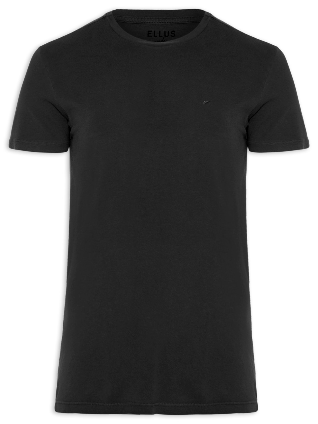 Camiseta Masculina Cotton Fine Easa Classic Manga Curta - Preto