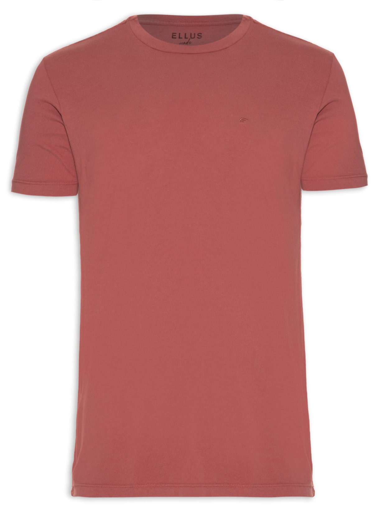 Camiseta Masculina Cotton Fine Easa Classic Manga Curta - Vermelho