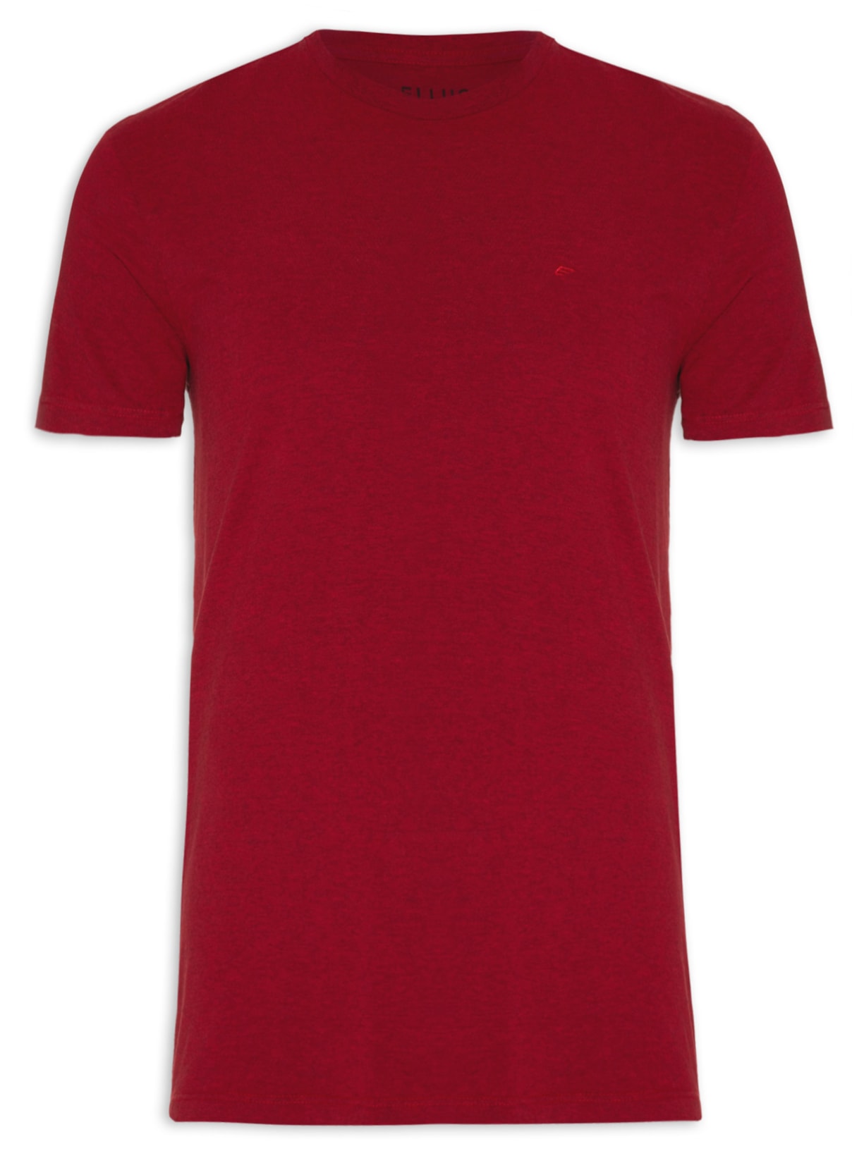 Camiseta Masculina Cotton Fine Easa Classic Manga Curta - Vermelho