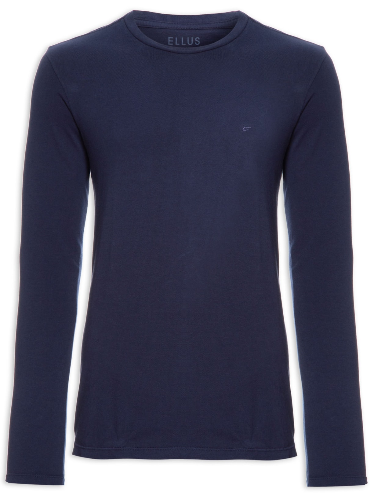 Camiseta Masculina Cotton Fine Easa Classic Ml - Azul