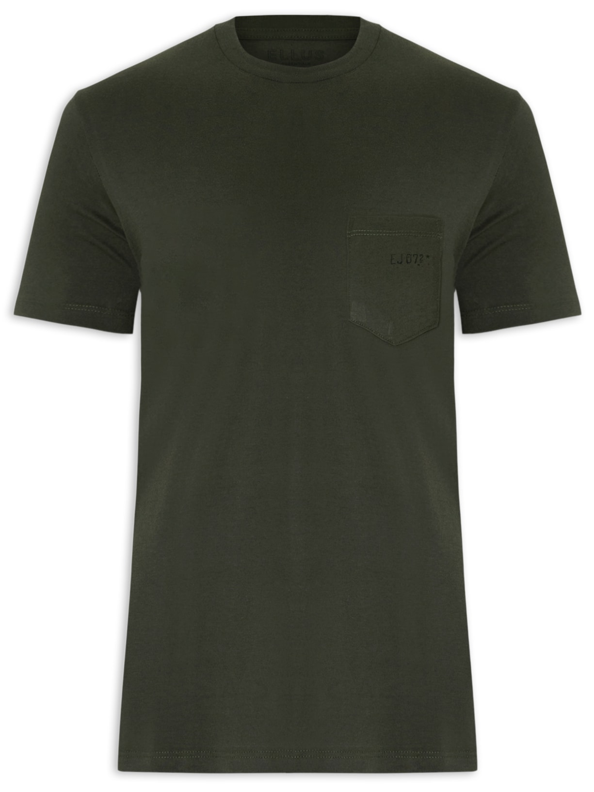 Camiseta Masculina Cotton Fine Easa Pocket Class - Verde